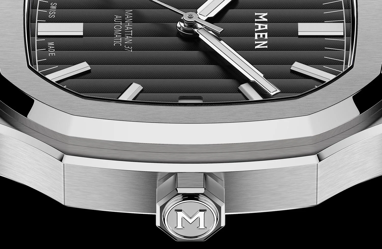 MAEN Manhattan 37 Black Dial Date Display Automatic Watch M2.1.7