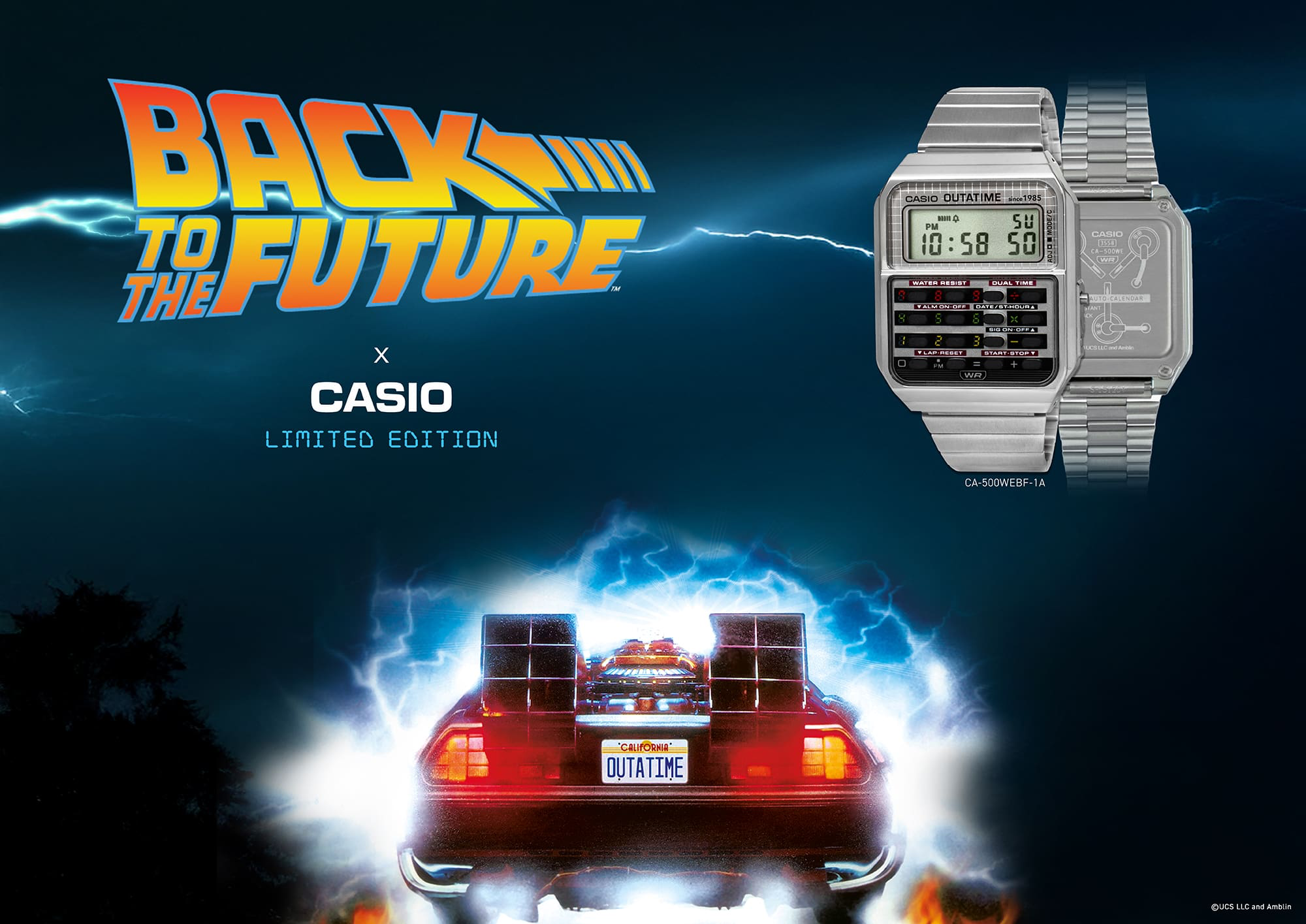 Casio x Back To The Future: The Ultimate Time Machine Limited Edition Watch CA500WEBF-1A