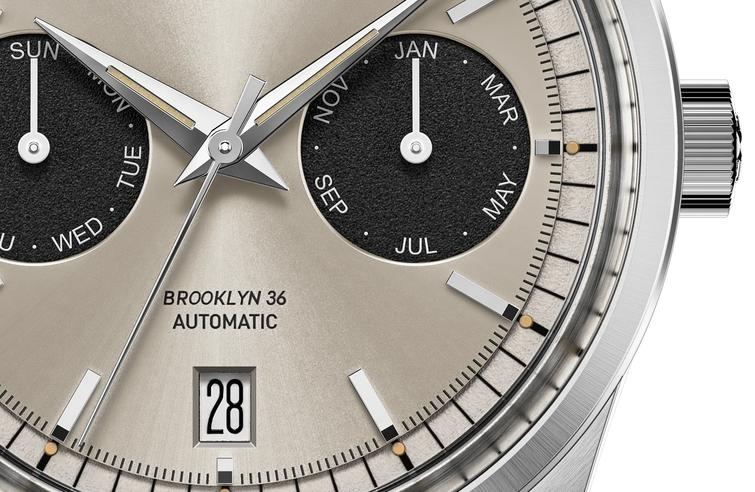 MAEN M5.1.2 Brooklyn 36 Triple Calendar Automatic Watch