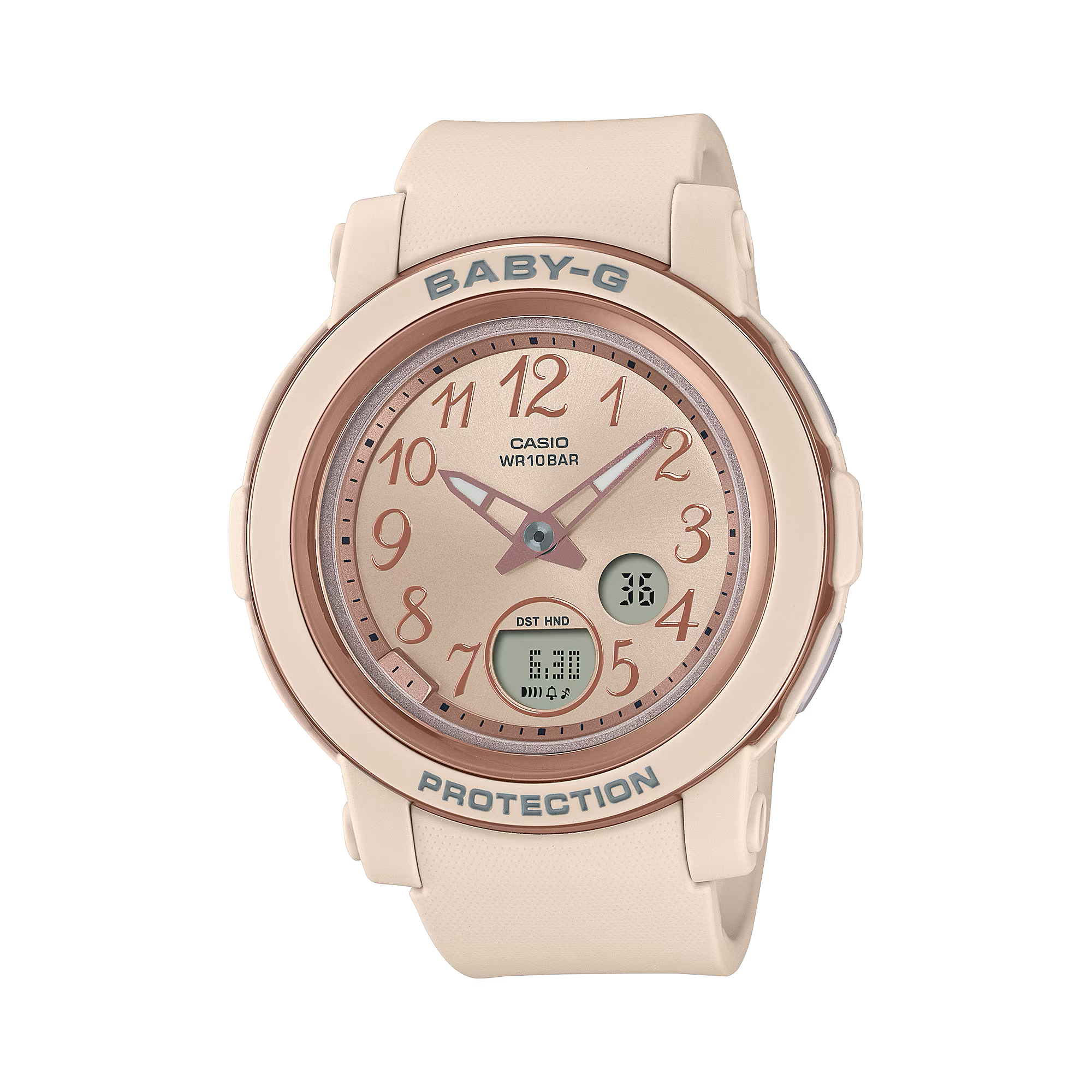 Baby-G Digital Analog Beige Resin Band Watch BGA290SA-4A