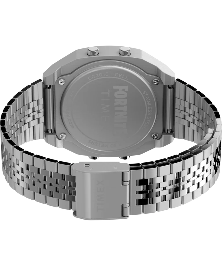 Timex x Fortnite Limited Edition T80 Silver Stainless Steel Watch TW2Y46100