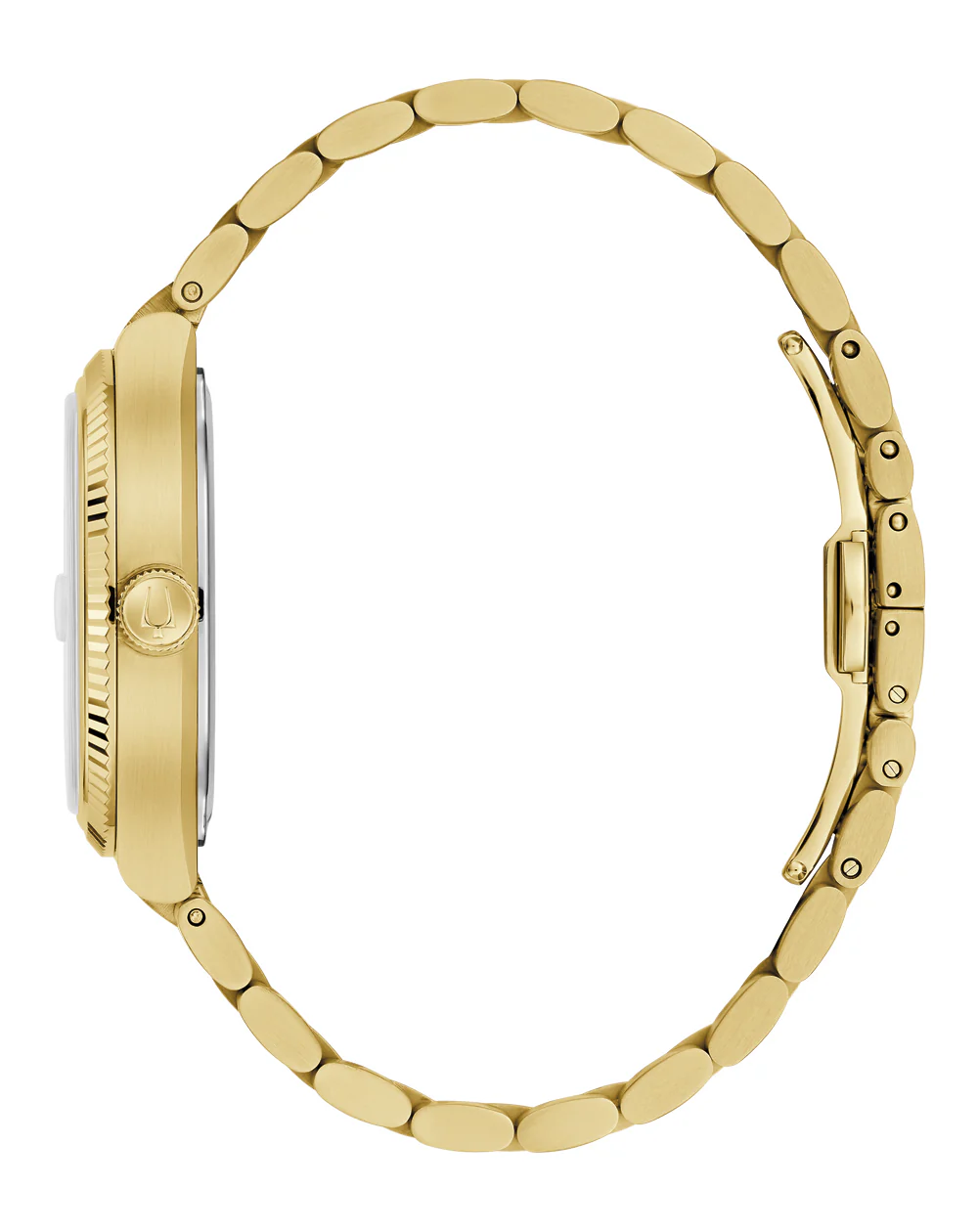 Bulova Super Seville Green Dial Gold Stainless Steel Watch 97B237