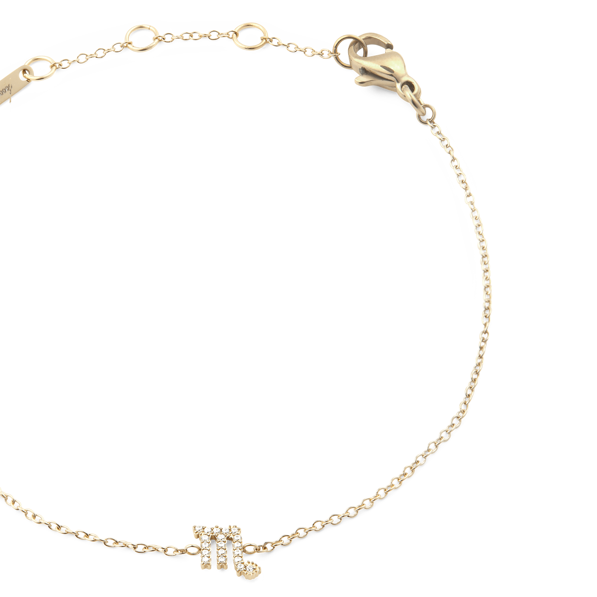 Daniel Wellington Crystal Zodiac Chain Bracelet Gold