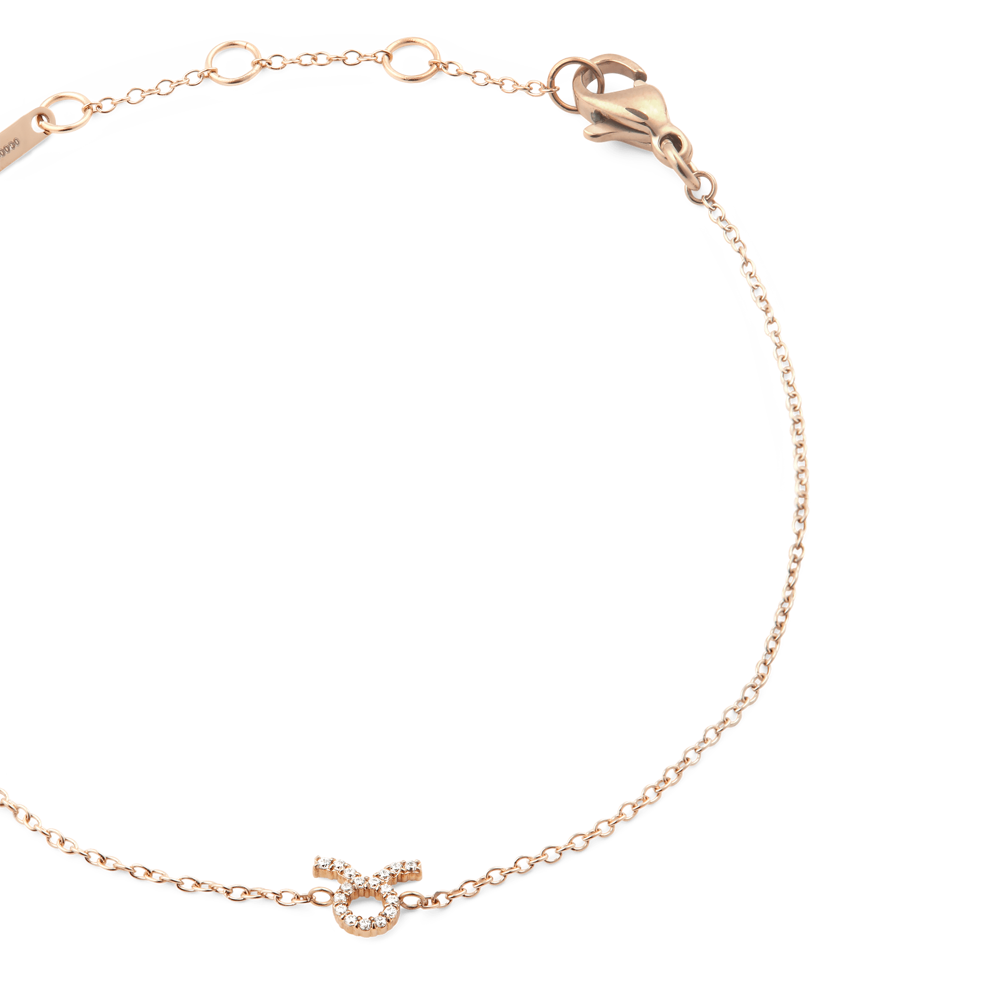 Daniel Wellington Crystal Zodiac Chain Bracelet Rose Gold
