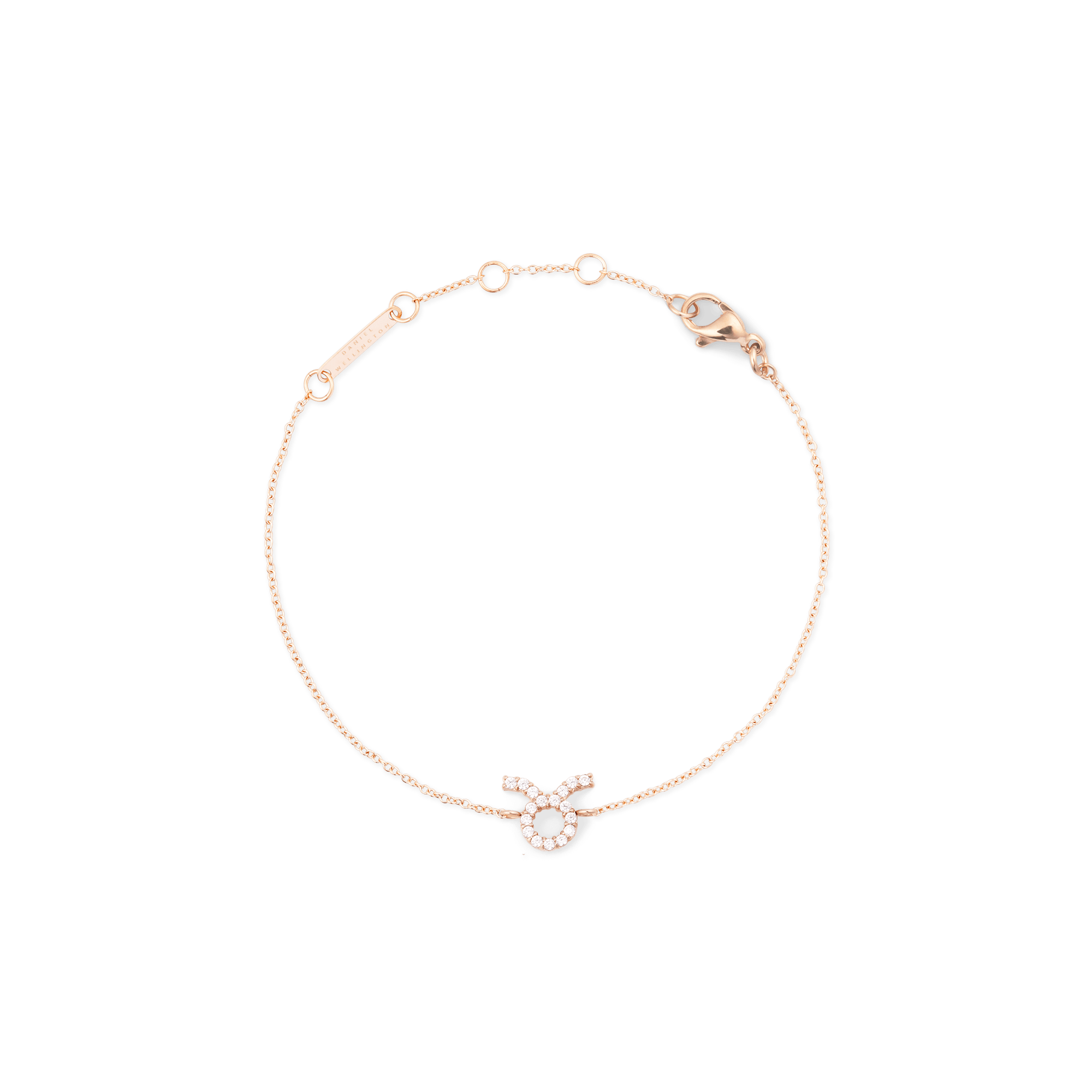 Daniel Wellington Crystal Zodiac Chain Bracelet Rose Gold
