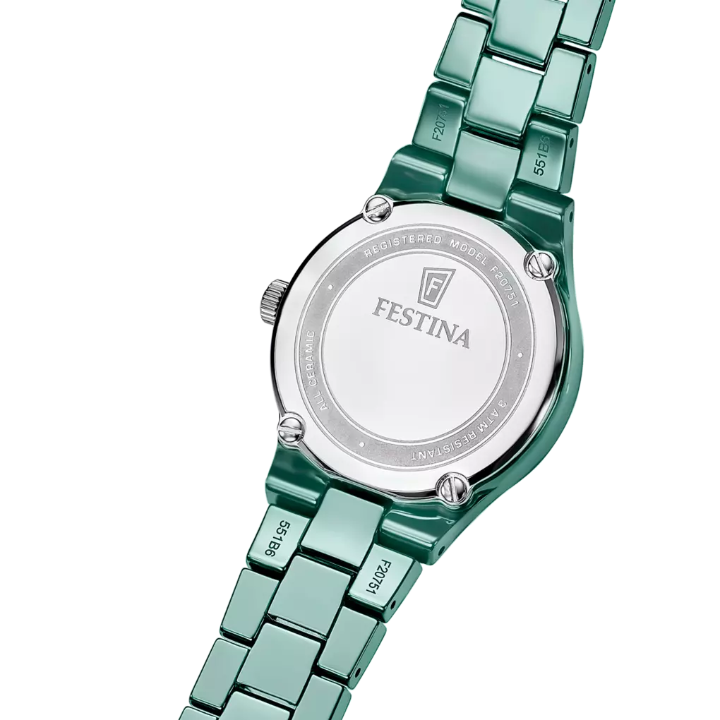 Festina Green Dial Green Ceramic Women's Watch F20751/3