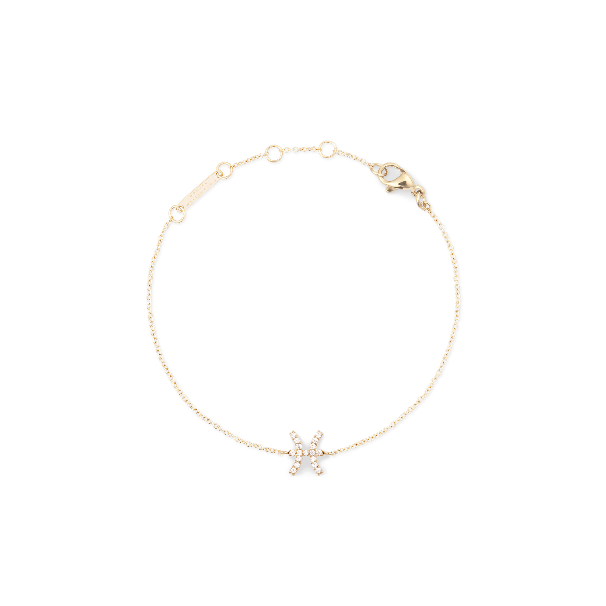 Daniel Wellington Crystal Zodiac Chain Bracelet Gold