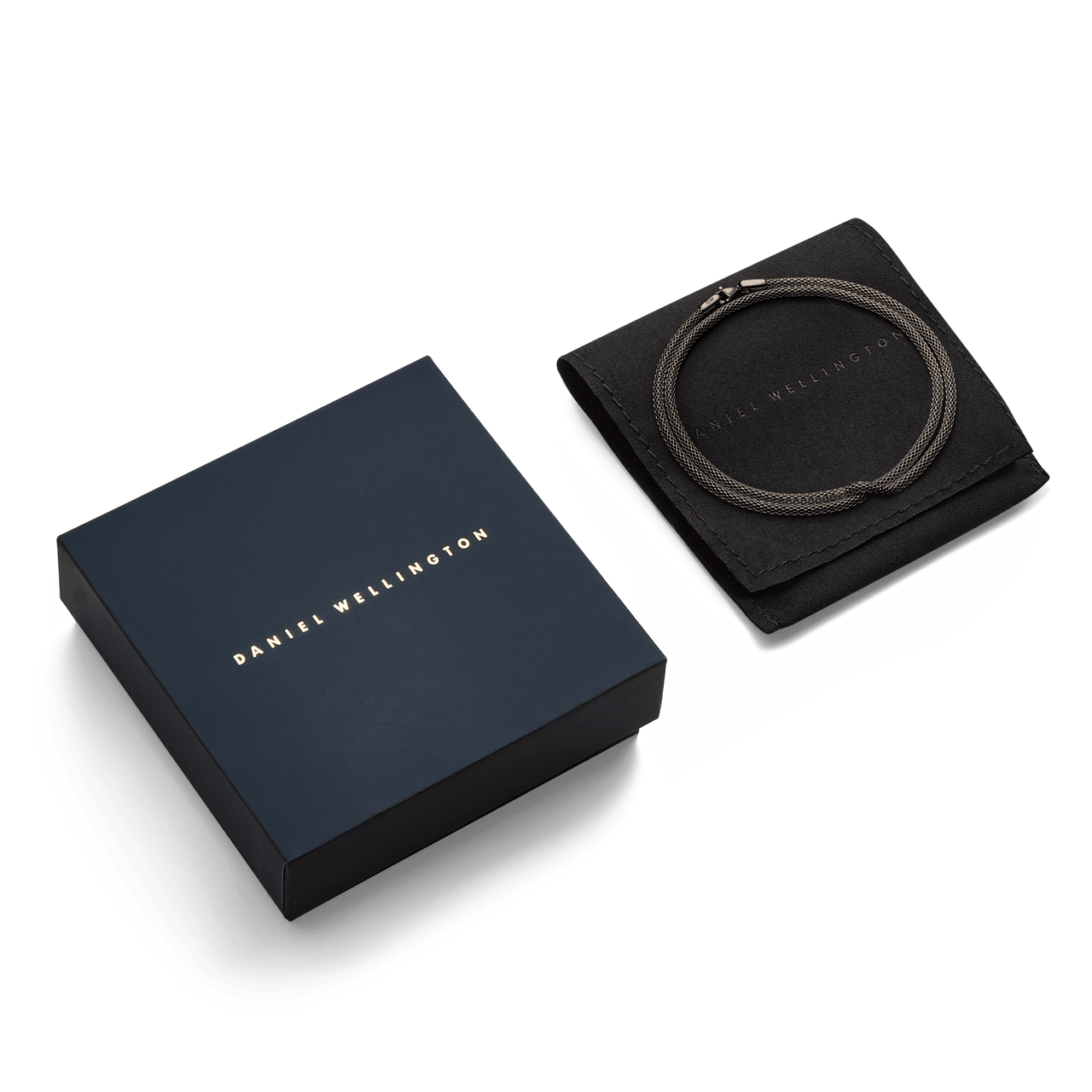 Daniel Wellington Tide Mesh Graphite 2.8 Necklace DW00401101