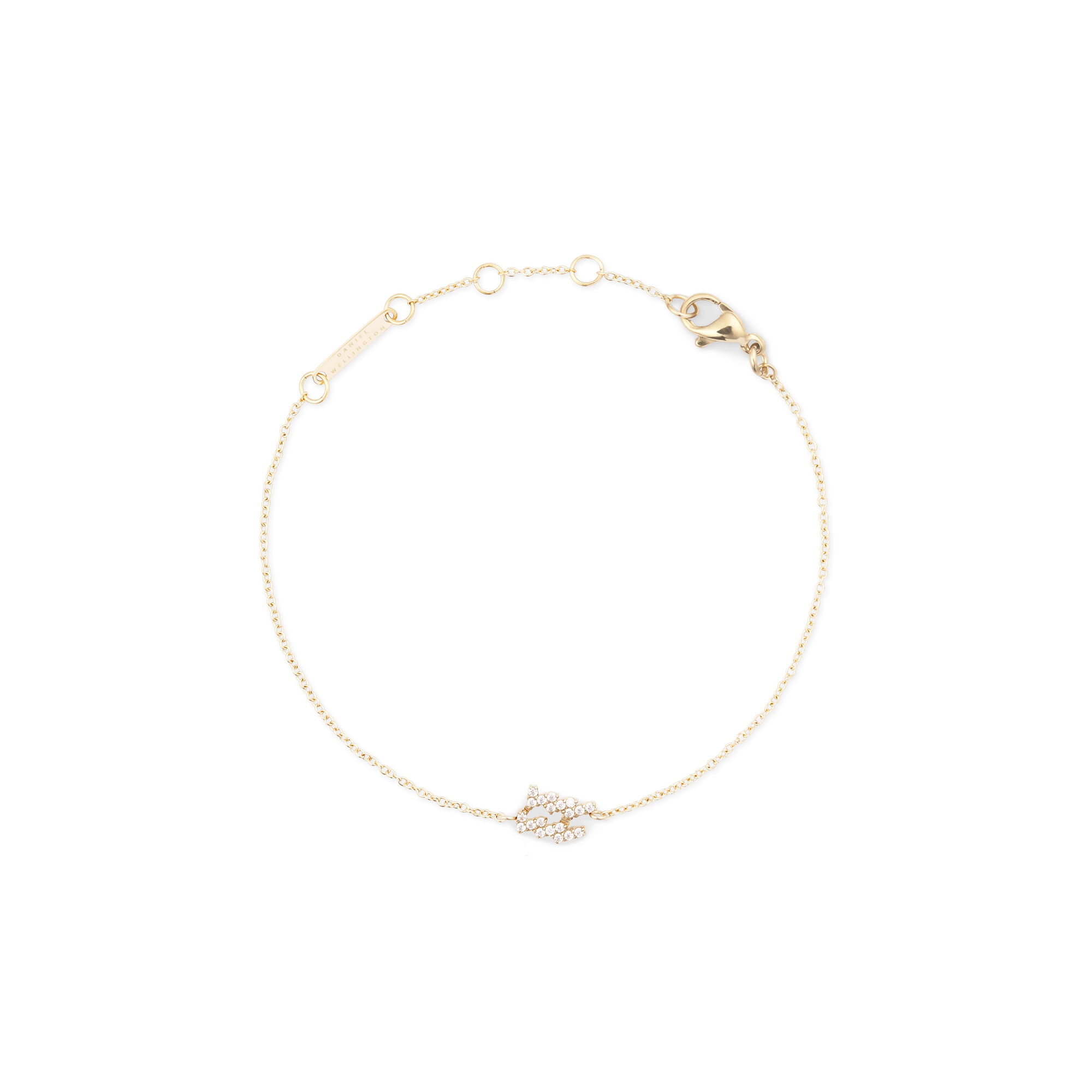 Daniel Wellington Crystal Zodiac Chain Bracelet Gold