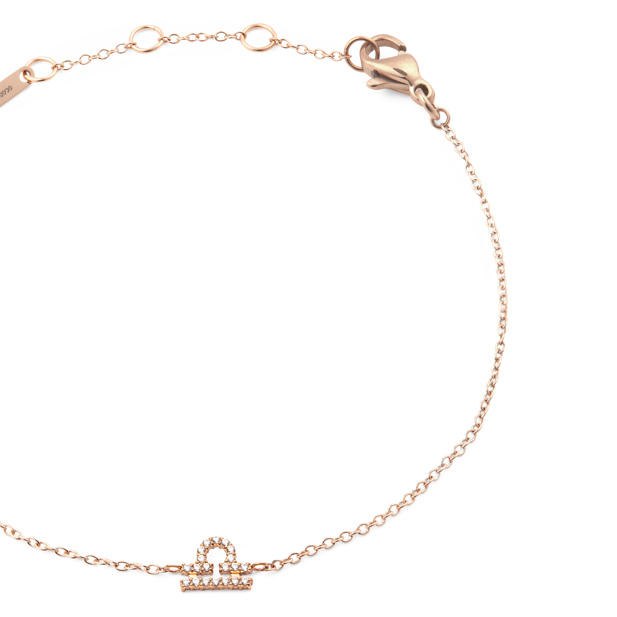 Daniel Wellington Crystal Zodiac Chain Bracelet Rose Gold