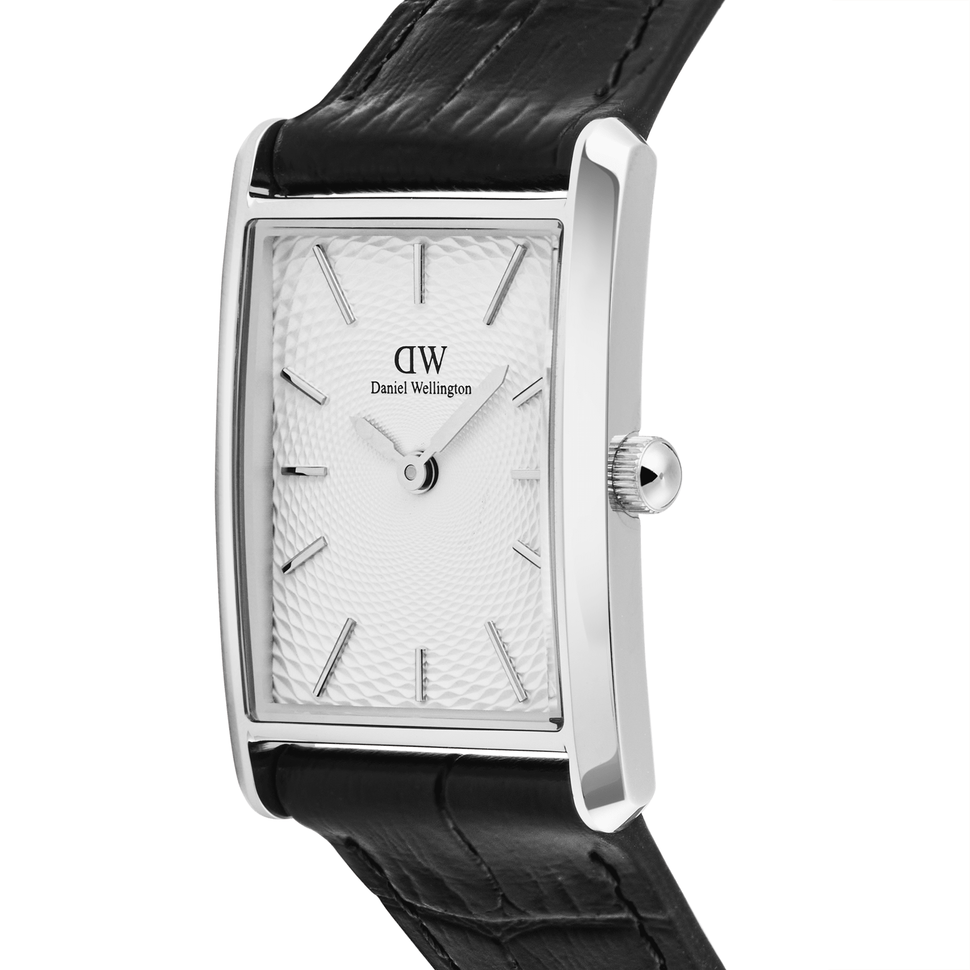 Daniel Wellington Bound Black Crocodile Guilloché Silver DW00100898