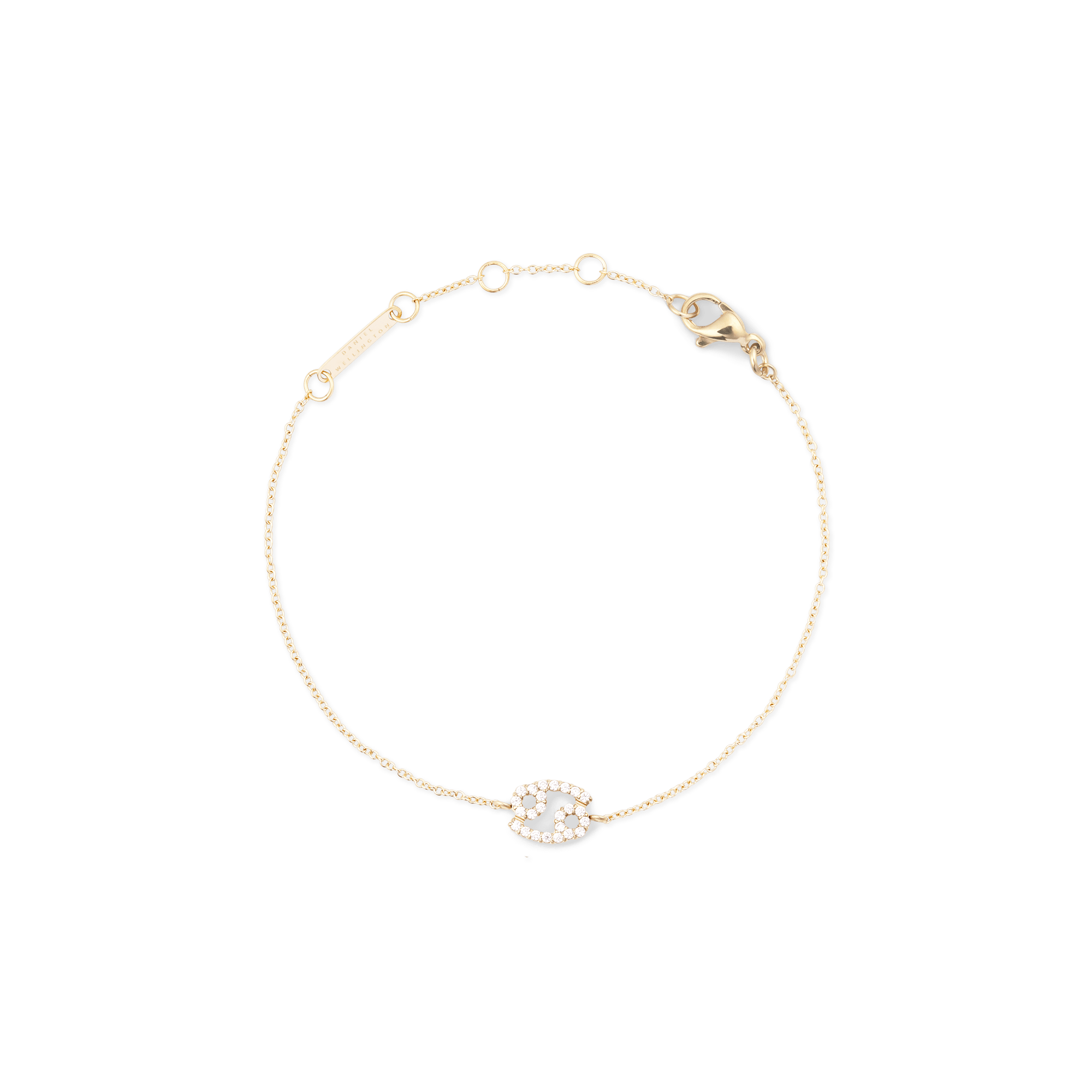 Daniel Wellington Crystal Zodiac Chain Bracelet Gold