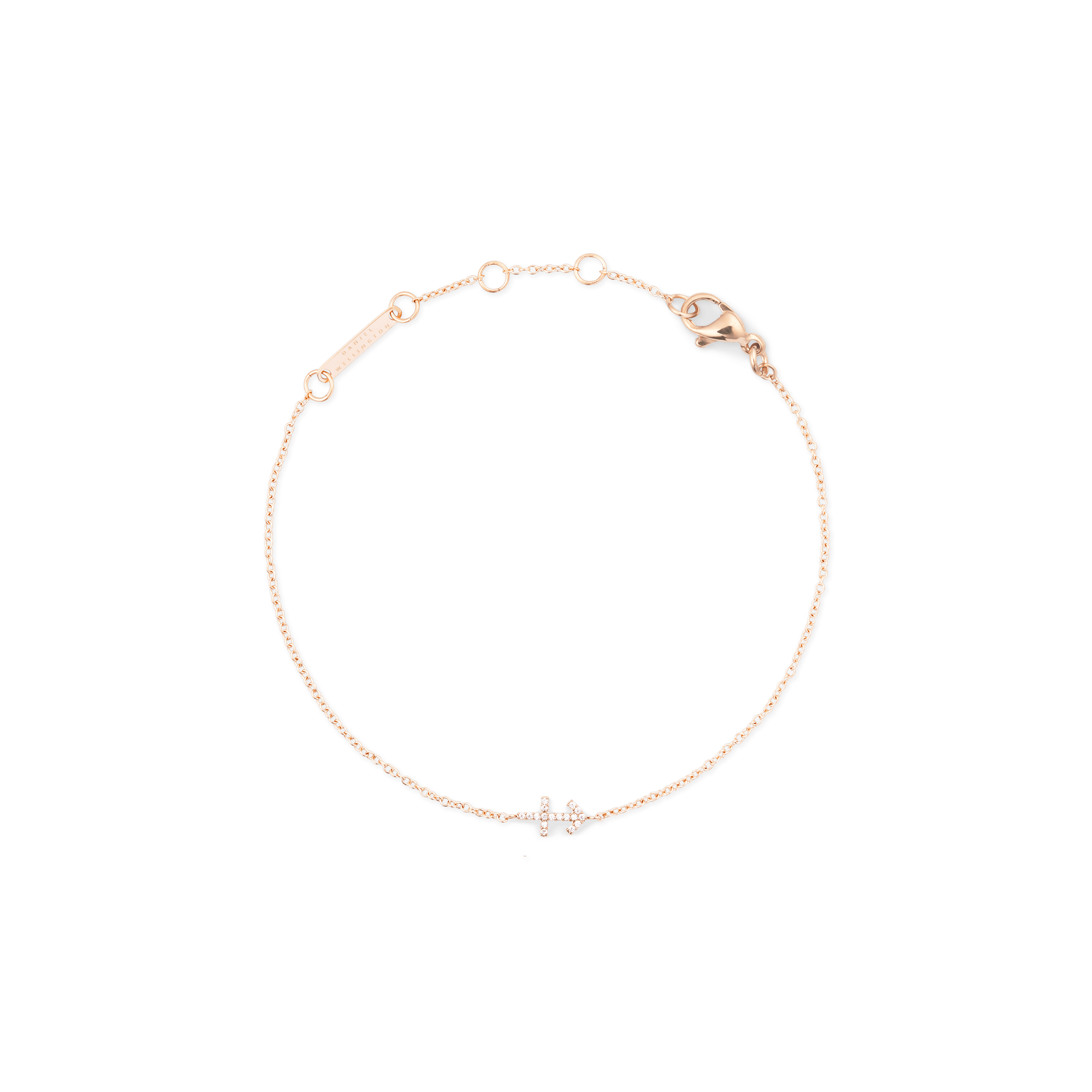 Daniel Wellington Crystal Zodiac Chain Bracelet Rose Gold