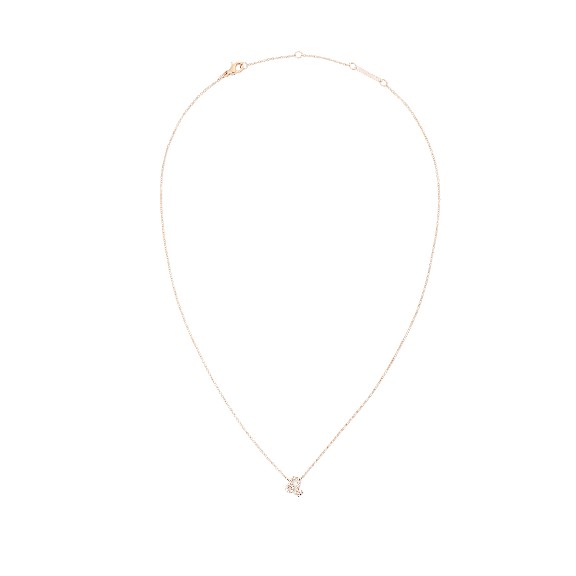 Daniel Wellington Zodiac Crystal Necklace Rose Gold