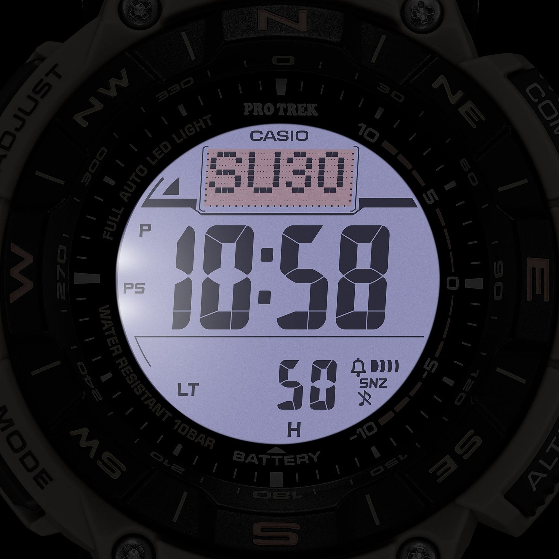 Casio PRO TREK Eco-Friendly Edition with Dual-Layer Display and Recycled Resin Strap PRG340SC-5D