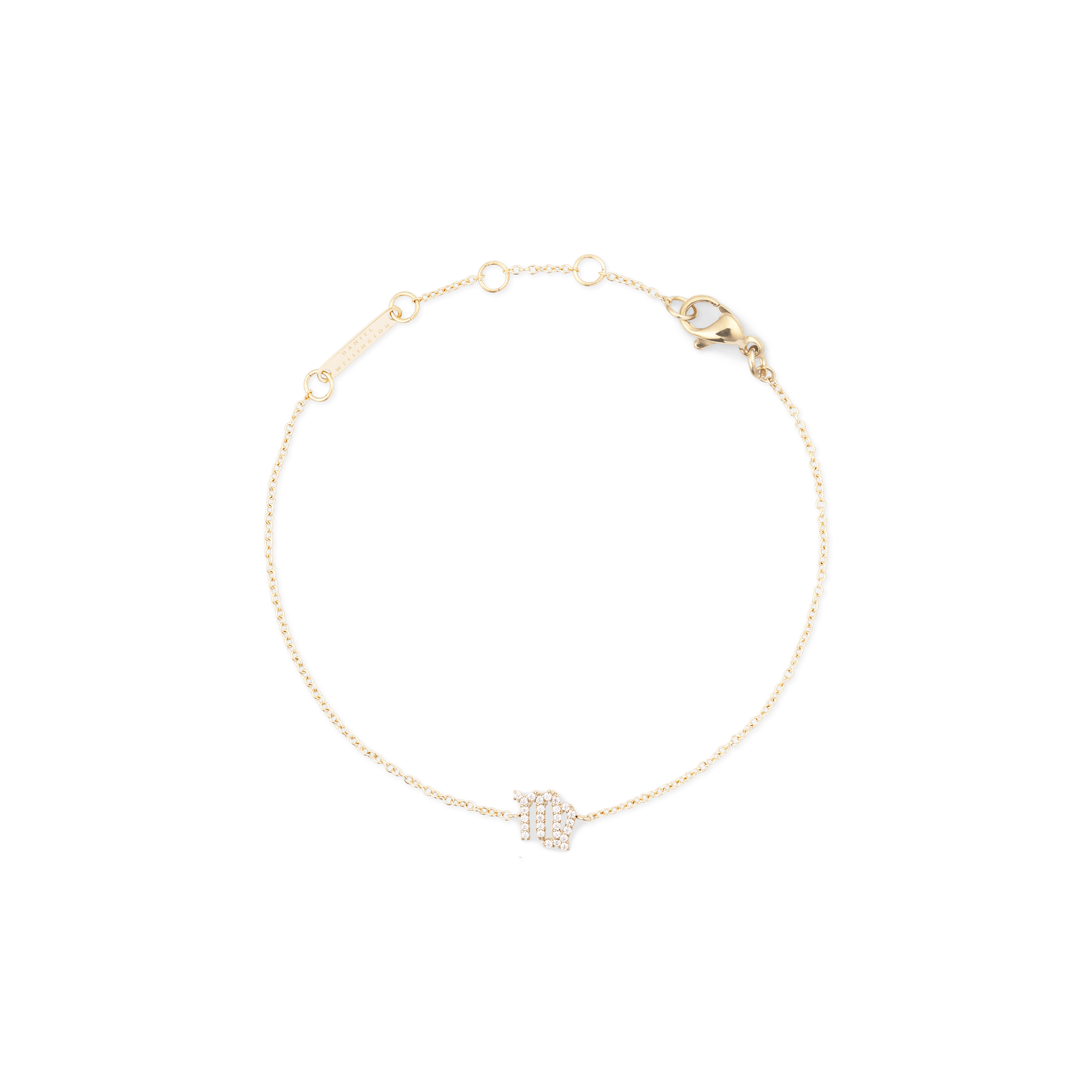 Daniel Wellington Crystal Zodiac Chain Bracelet Gold