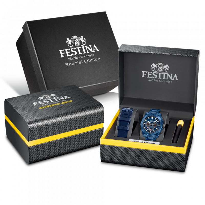 Festina Chrono Bike Special Edition Blue Stainless Steel Men's Watch F20729/1