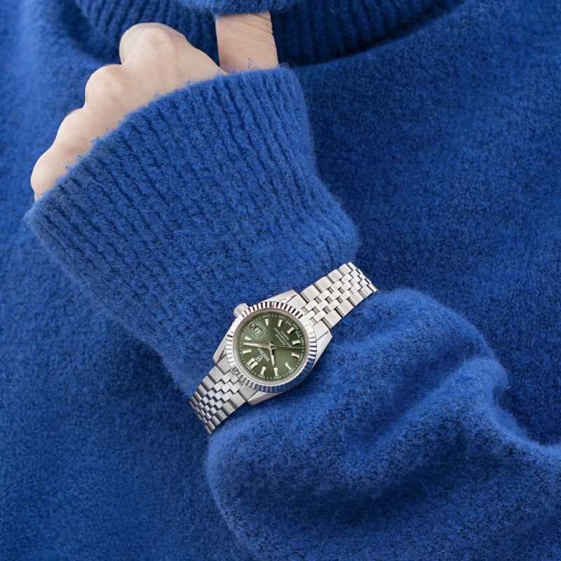 Festina Swiss Made Classic Green Dial Stainless Steel Women’s Watch F20087/5
