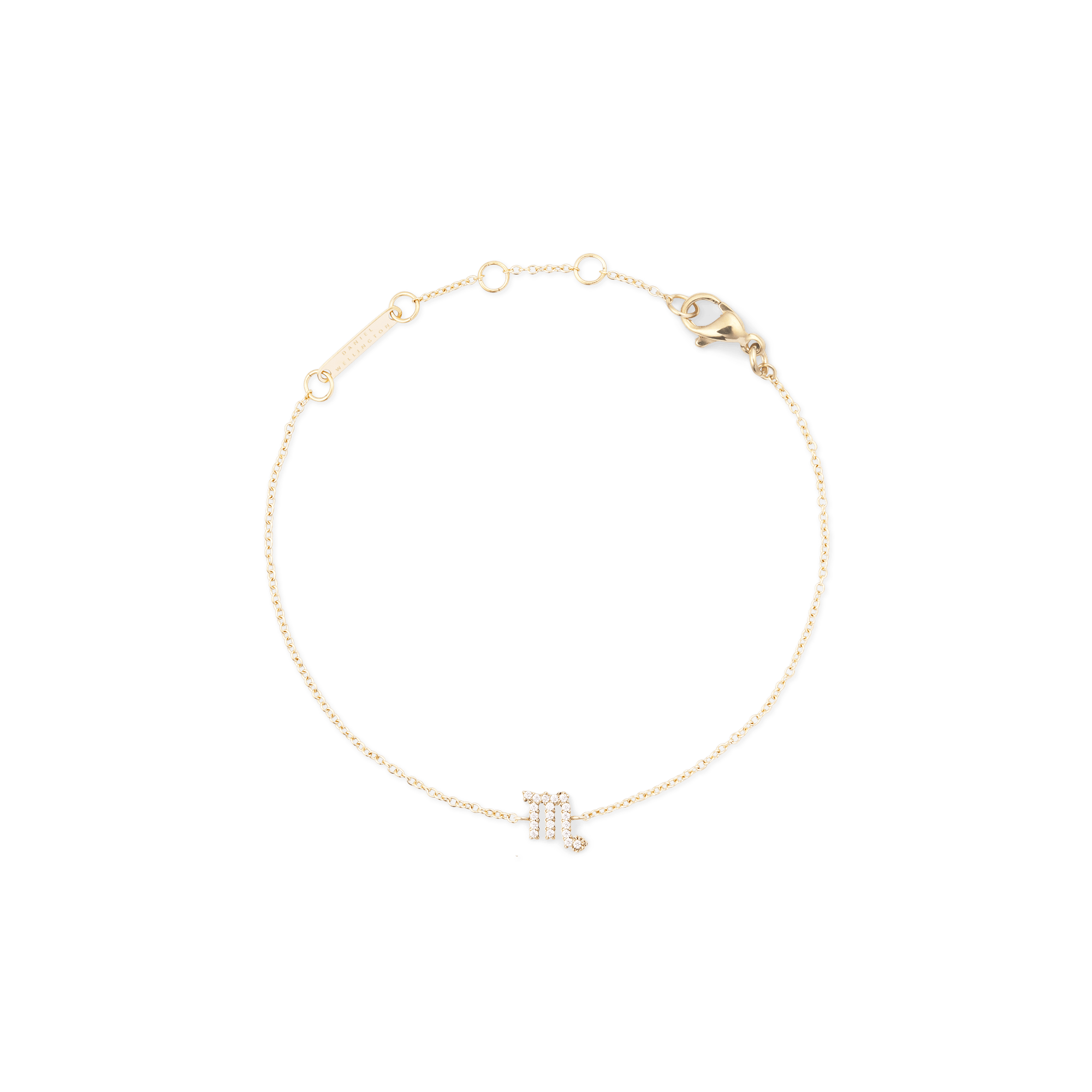 Daniel Wellington Crystal Zodiac Chain Bracelet Gold