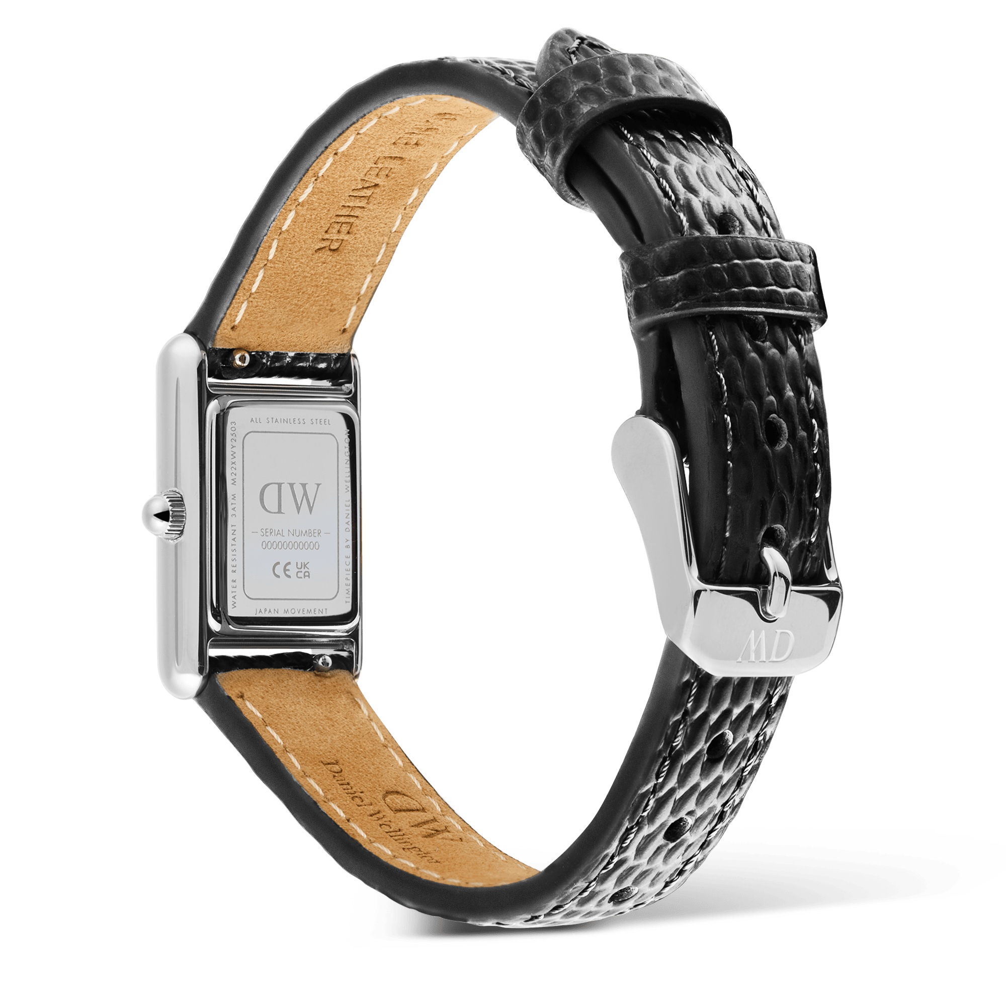 Daniel Wellington Bound Mini Black Lizard Silver DW00100901