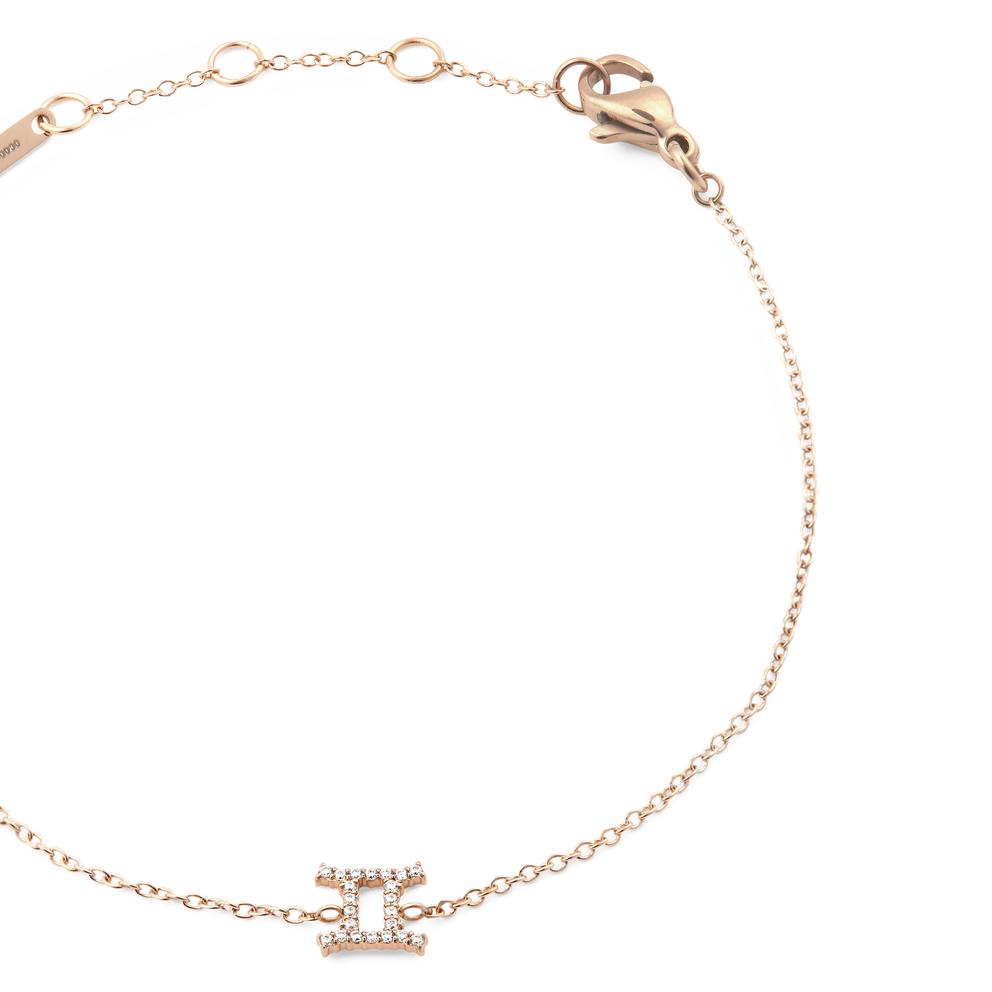 Daniel Wellington Crystal Zodiac Chain Bracelet Rose Gold
