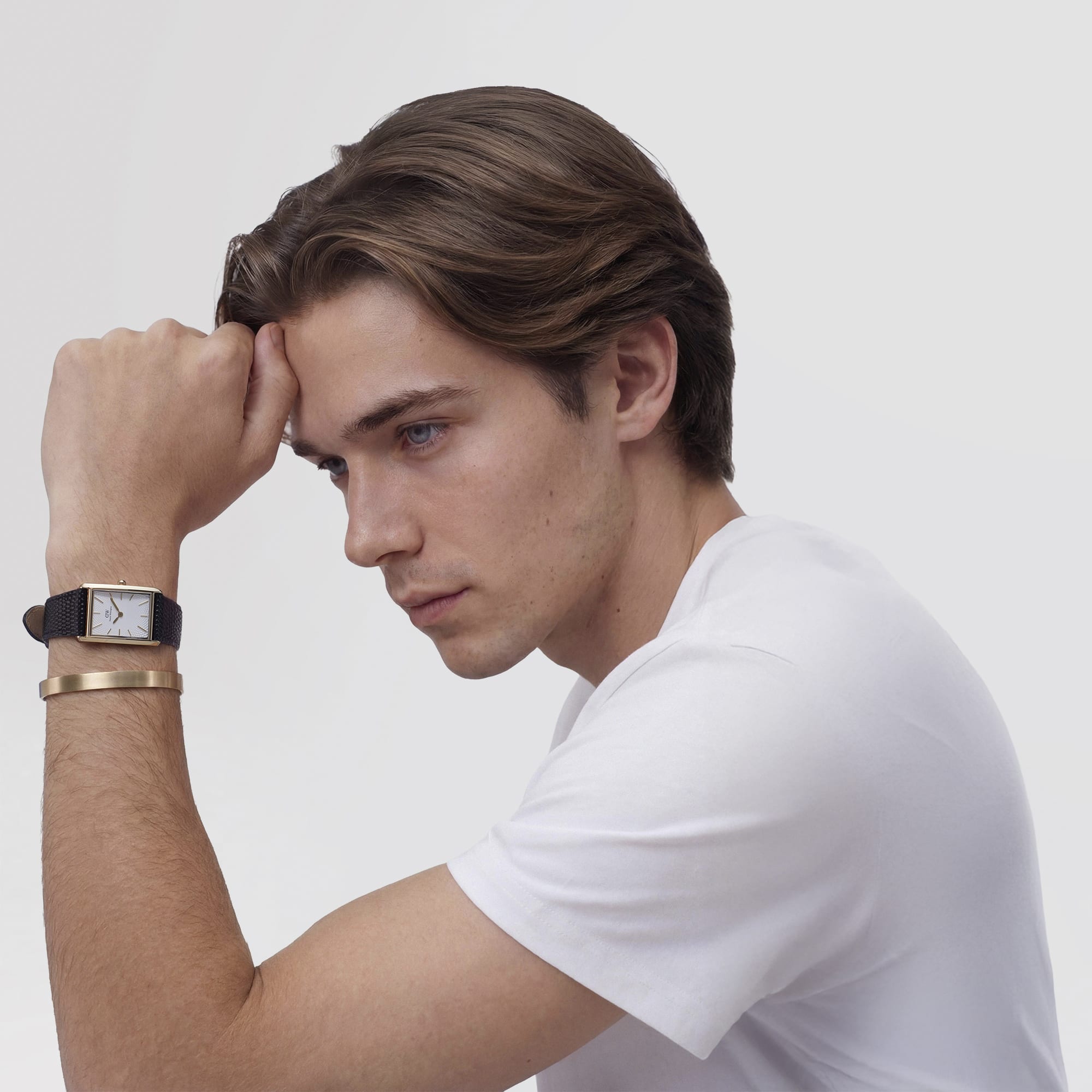 Daniel Wellington Bound Black Lizard Guilloché Gold DW00100899