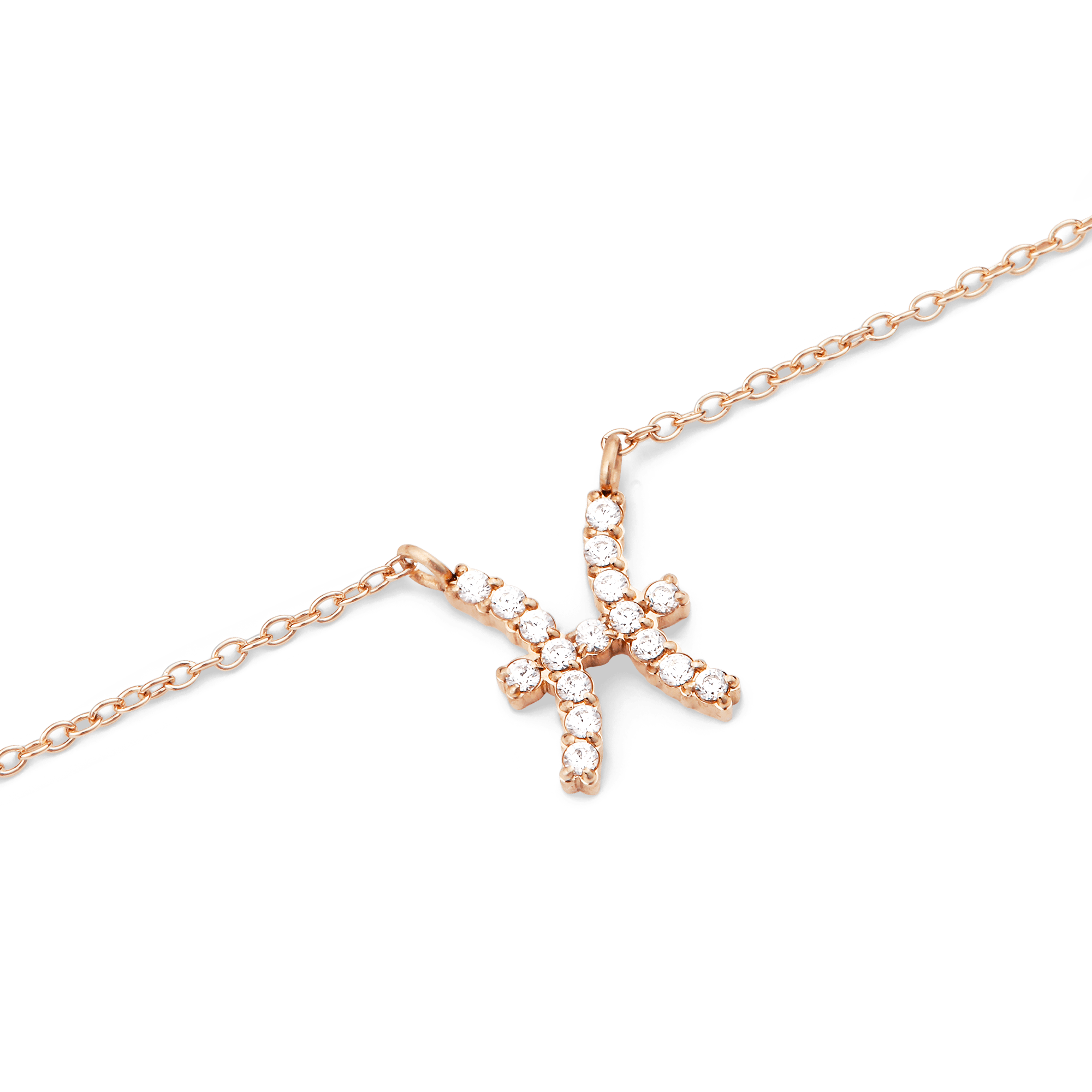 Daniel Wellington Zodiac Crystal Necklace Rose Gold