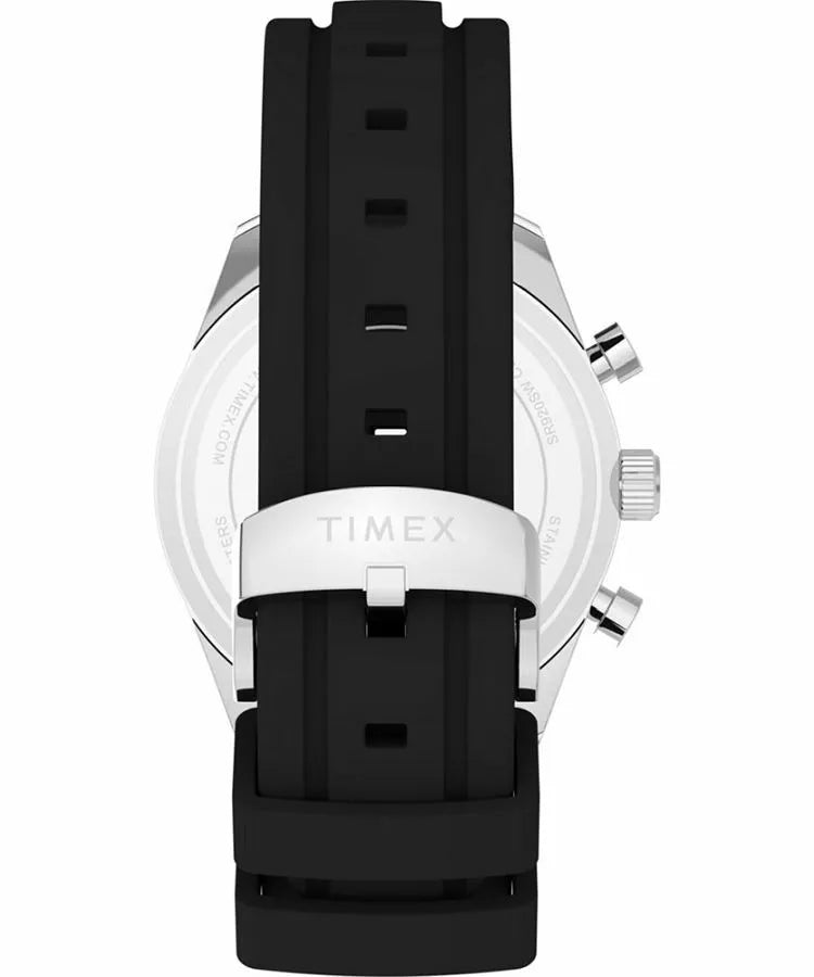 Timex Trend Ridgefield Chronograph Black Dial and Leather Band Men's Watch TW2Y62300