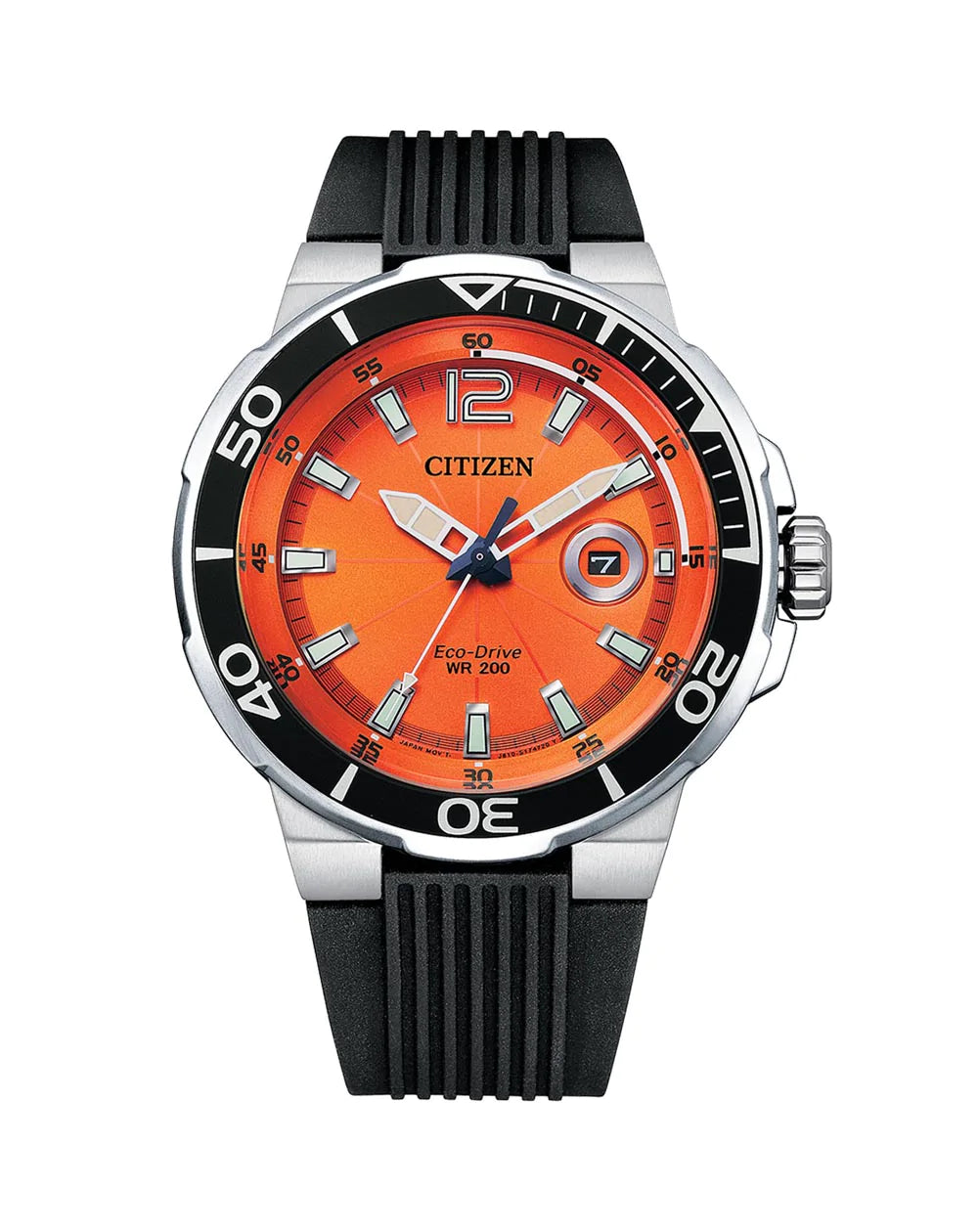 Citizen Eco Drive Strap Orange Dial Watch AW1427-05X – Watch
