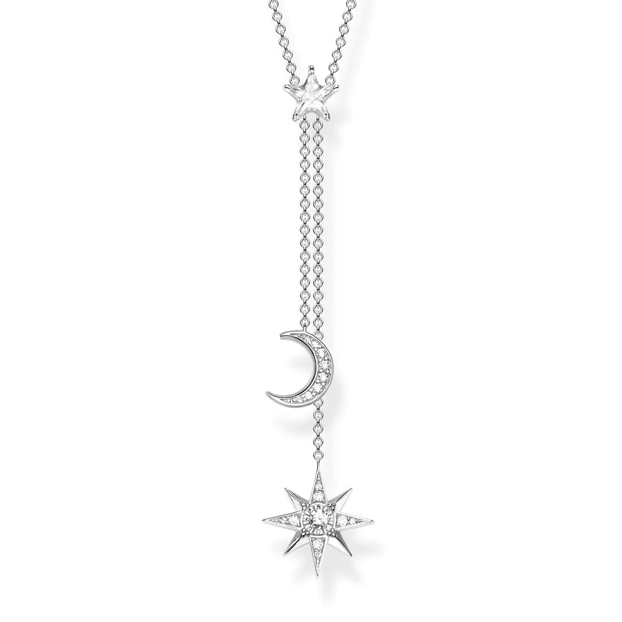 Thomas Sabo Star & Moon Silver Necklace