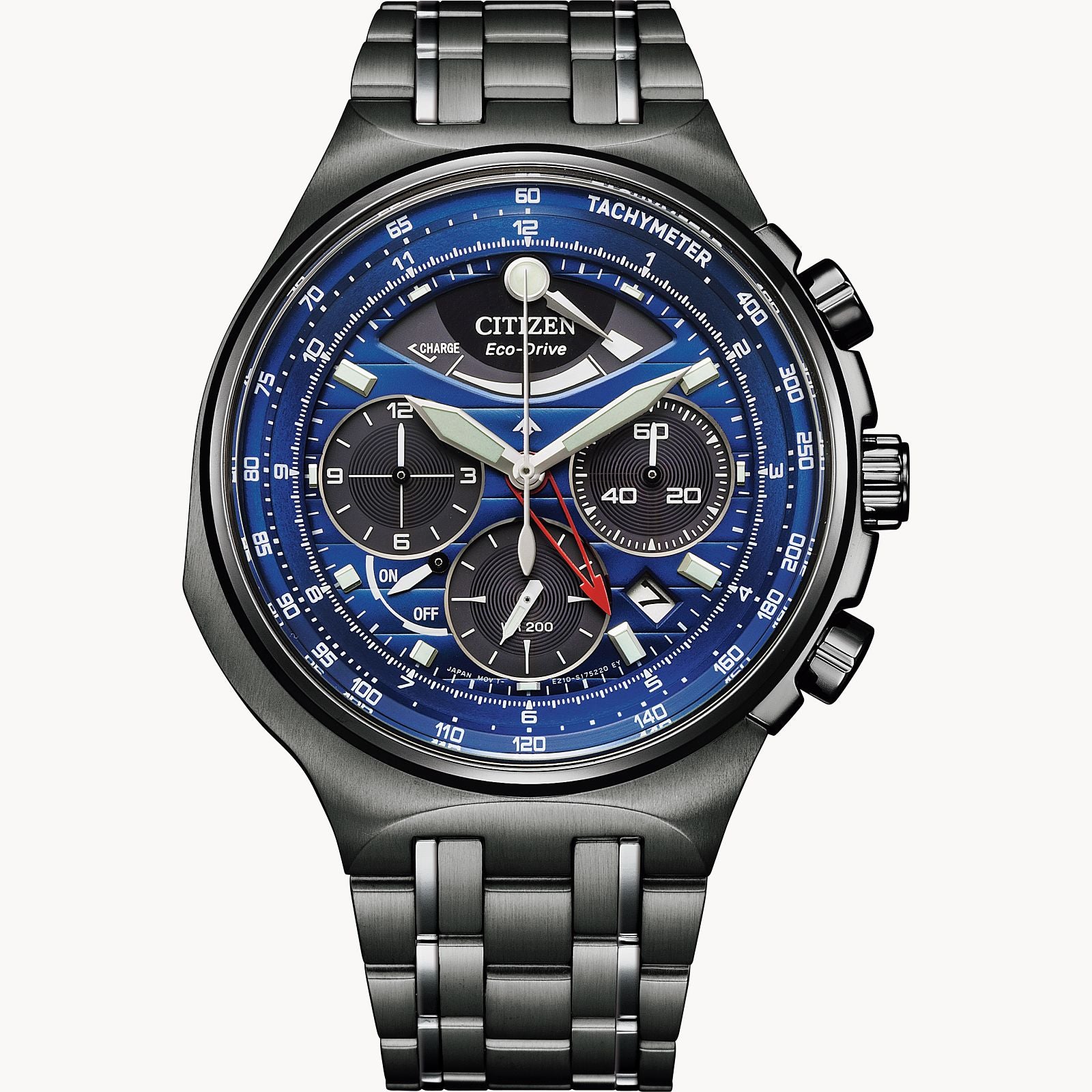 CITIZEN Eco-Drive ブラック 時計 Citizen Eco-Drive BM6988-57E All Black Mesh Band Men's Watch