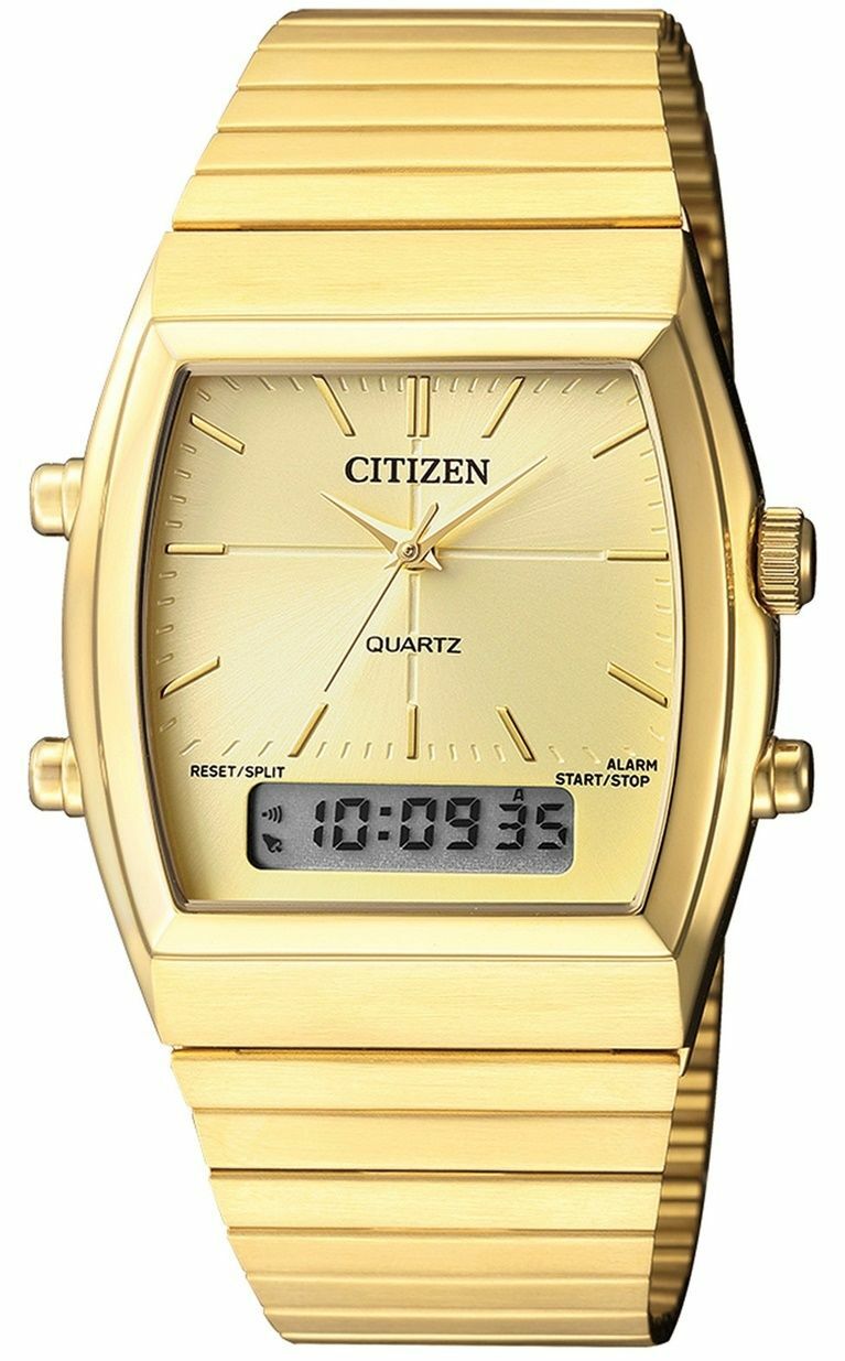 Citizen Quartz Alarm Chronograph Analog Digital Jm0542-56P  display picture 1