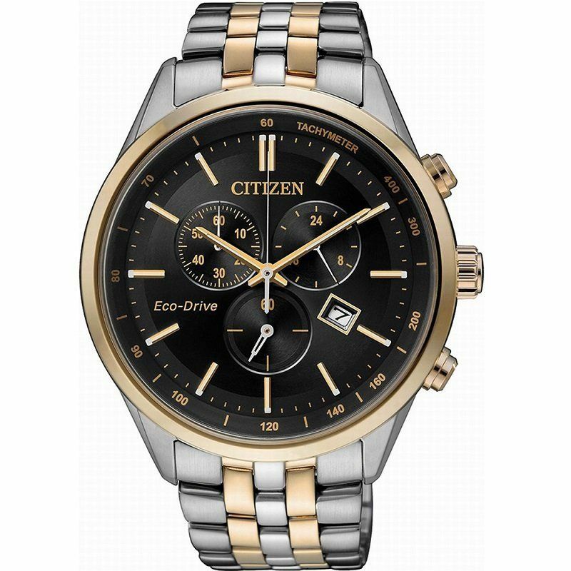Citizen Eco-Drive Chronograph Tachymeter At2144-54E Mens Watch