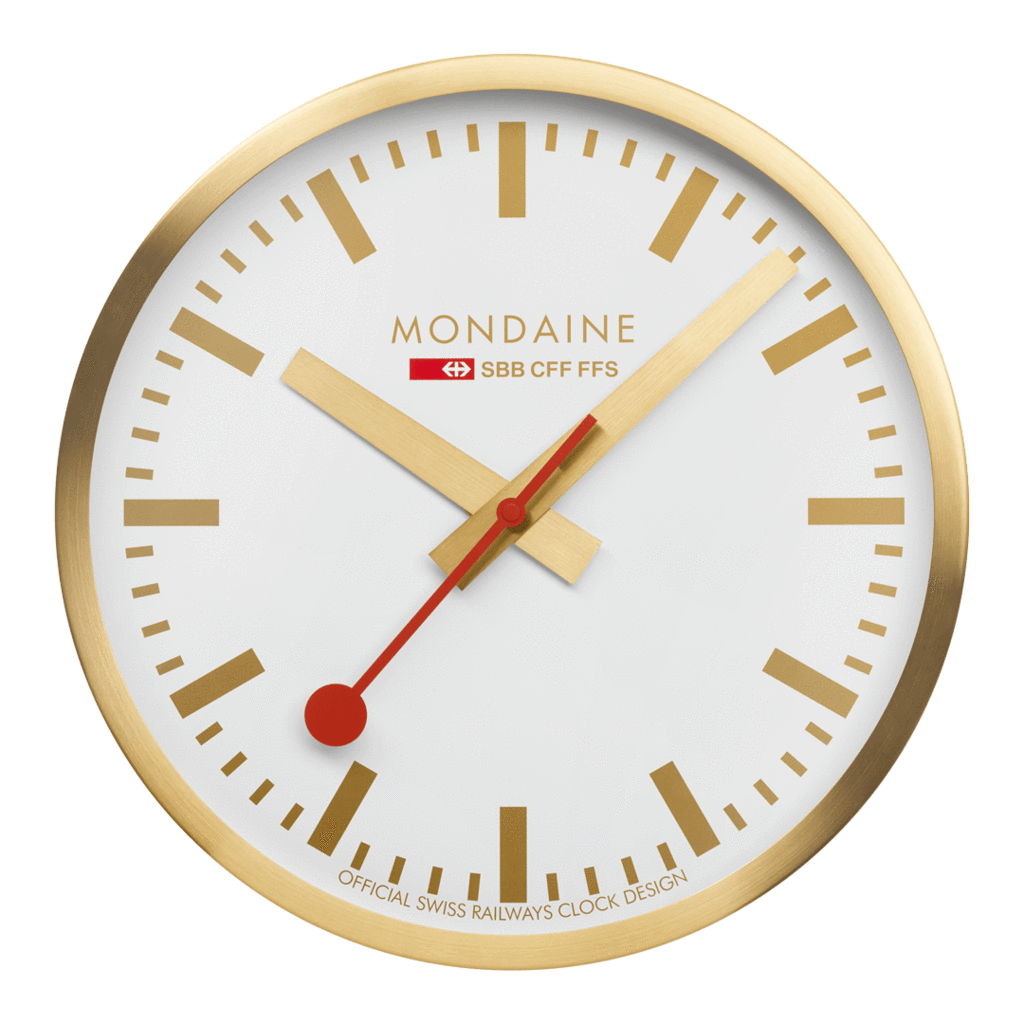 MONDAINE OFFICIAL SWISS RAILWAYS WALL CLOCK