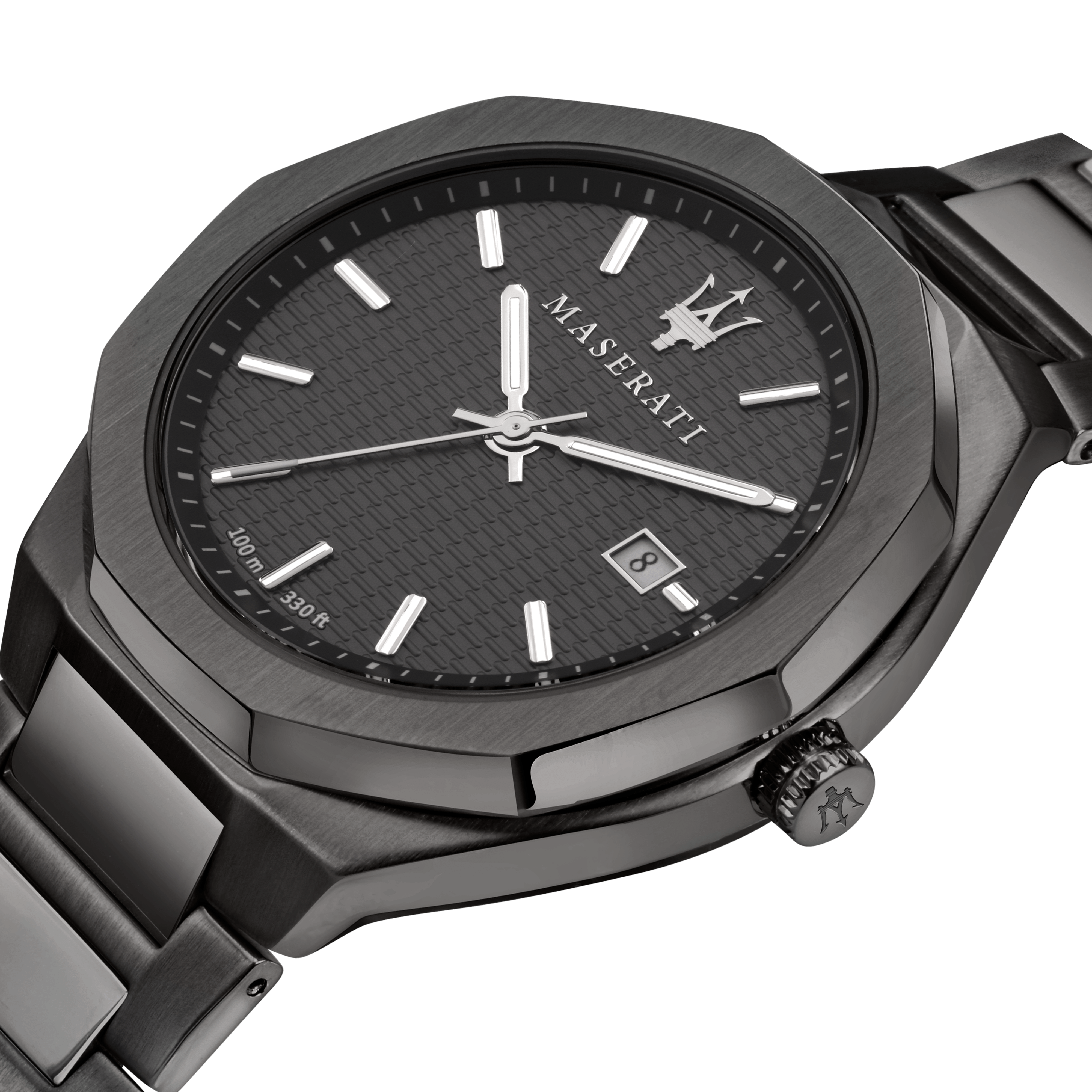 Maserati Stile Gun Metal Chronograph