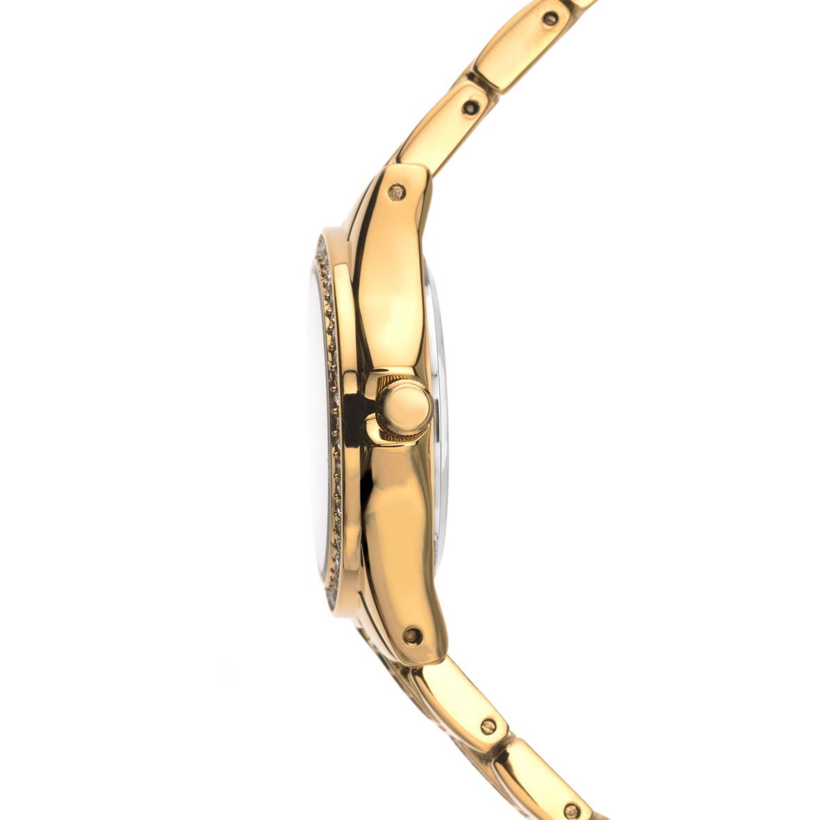 Sekonda Gold Dial Gold Stones Set Rose Gold Bracelet Watch SK2020