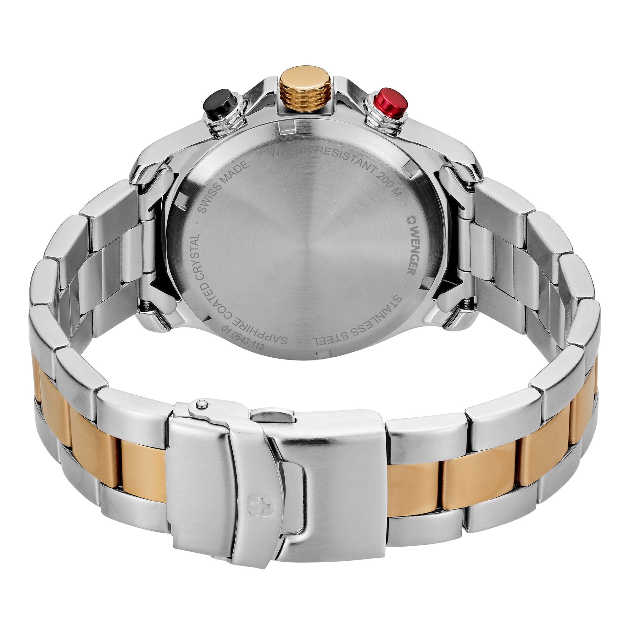 Wenger Seaforce Chrono Grey Dial Two Tone Stainless Steel Watch 01.0643.113