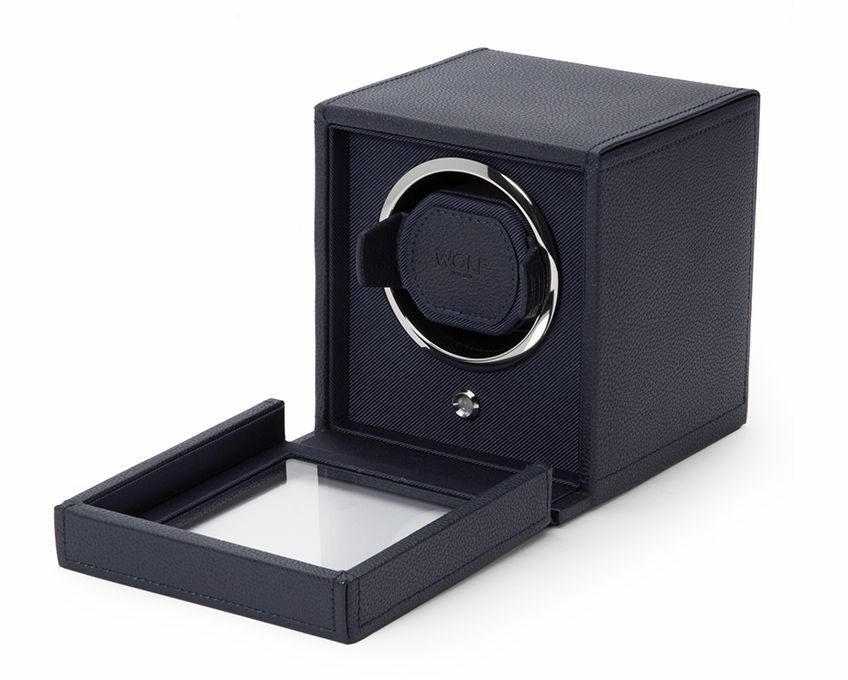 Wolf Cub Precision Watch Winder with Protective Cover