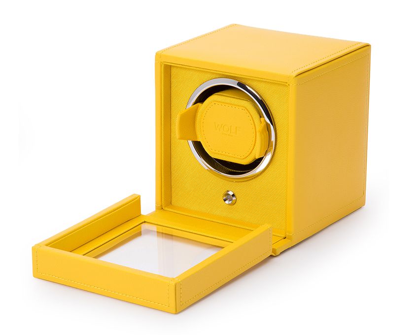 Wolf Cub Precision Watch Winder with Protective Cover