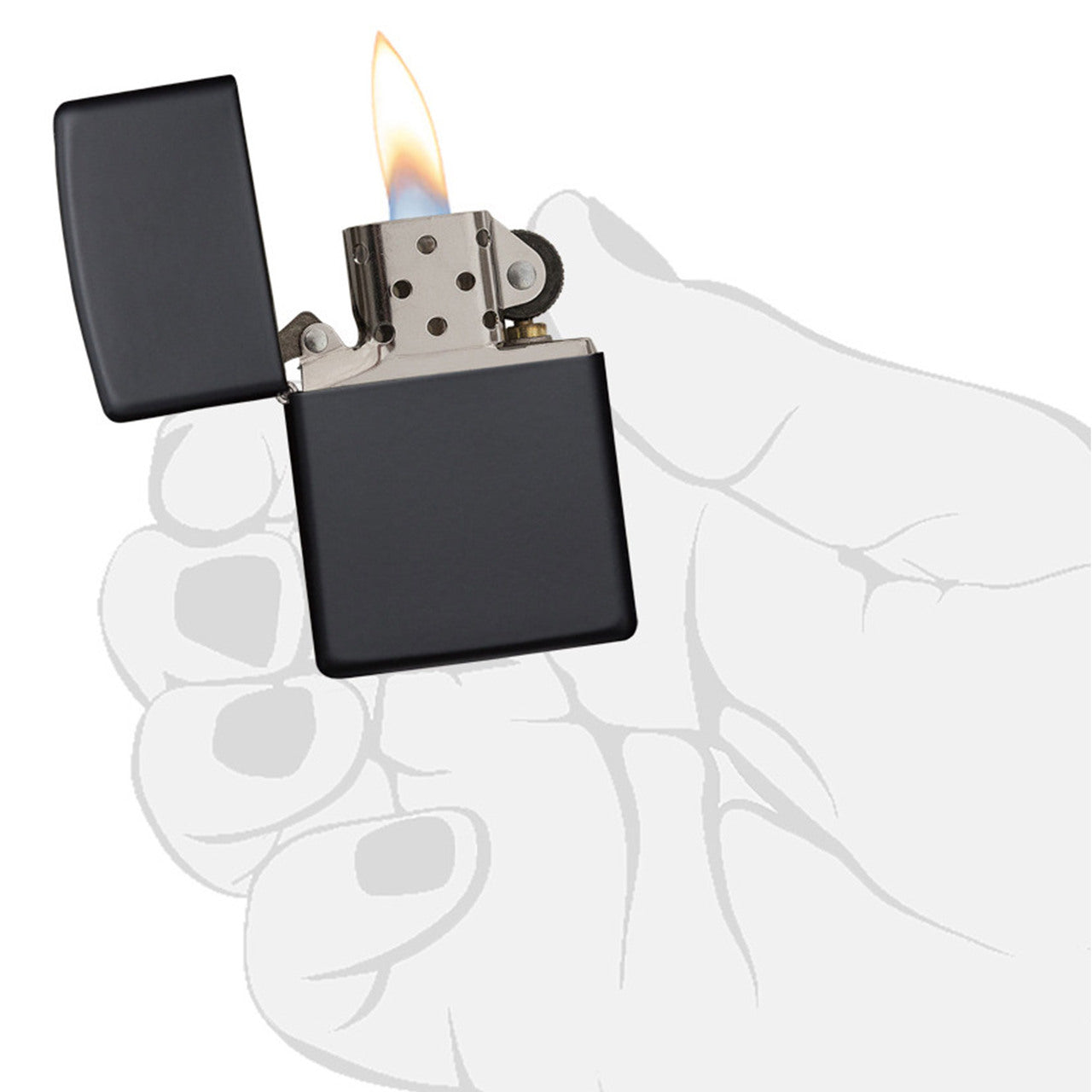 Zippo 218 Black Matte Lighter