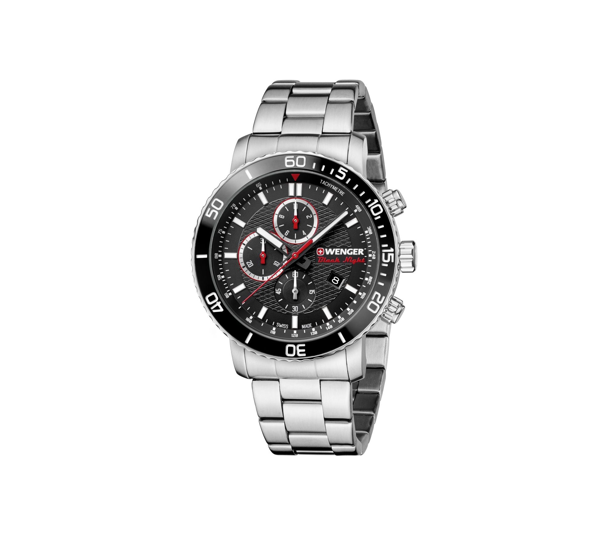 Wenger Roadster Chrono Black Dial Stainless Steel Watch 01.1843.106