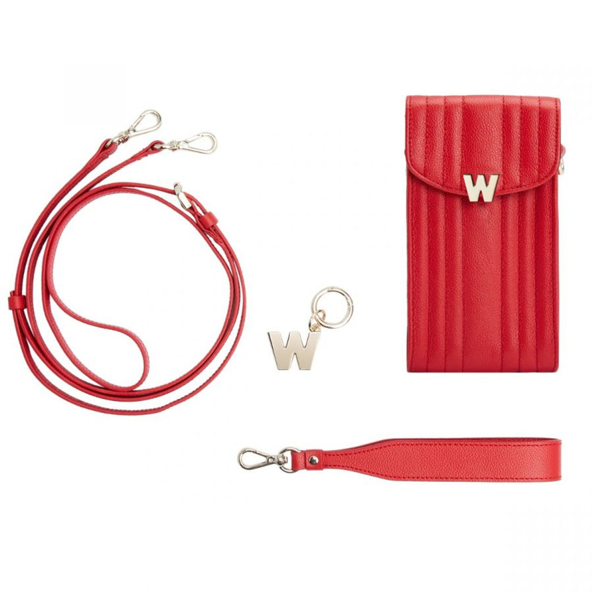 Wolf Mimi Phone Case with Wristlet and Lanyard