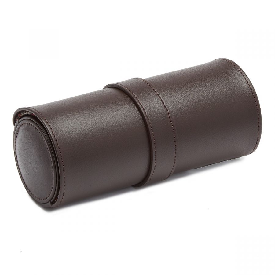 Wolf WM Brown Watch Roll With Cigar Case