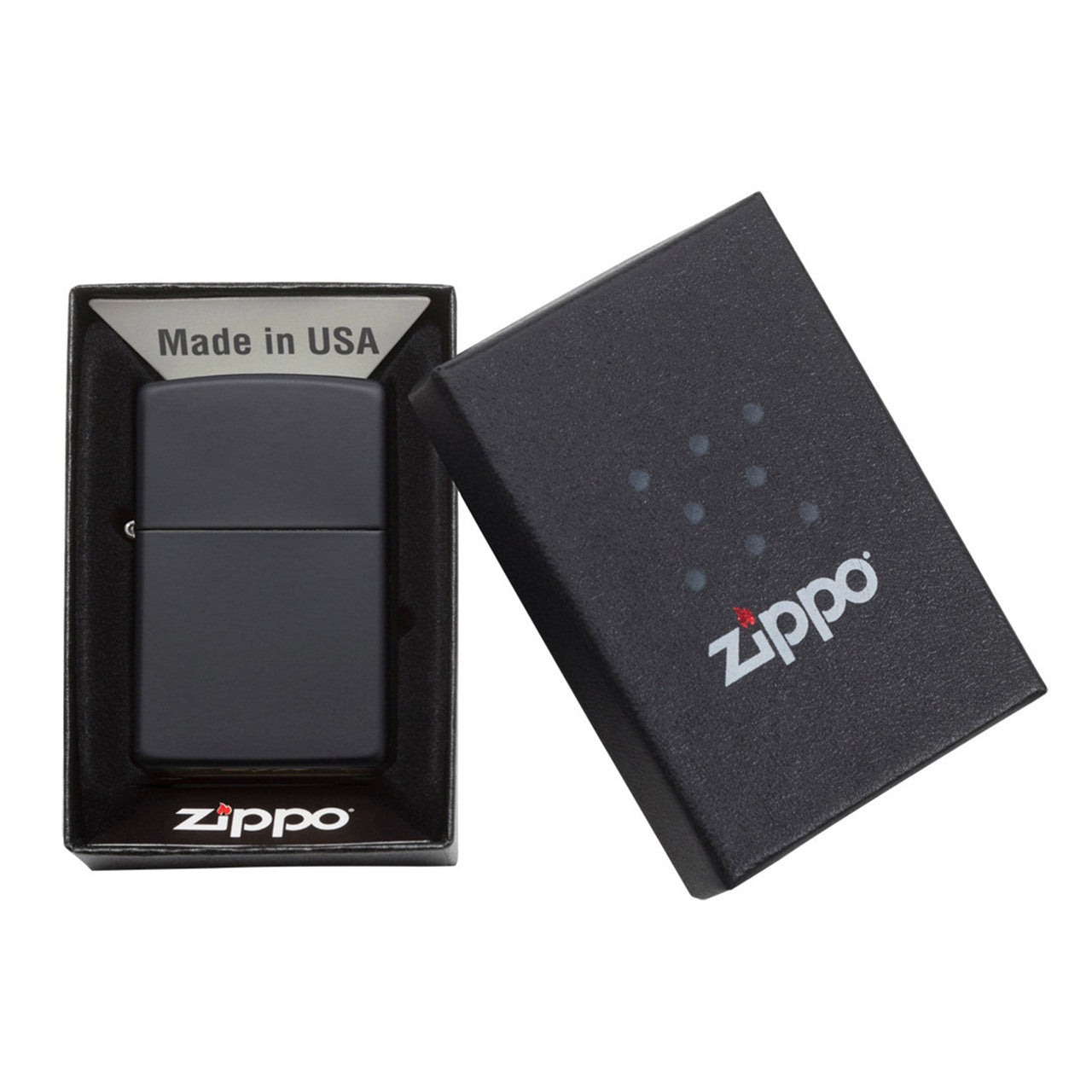Zippo 218 Black Matte Lighter