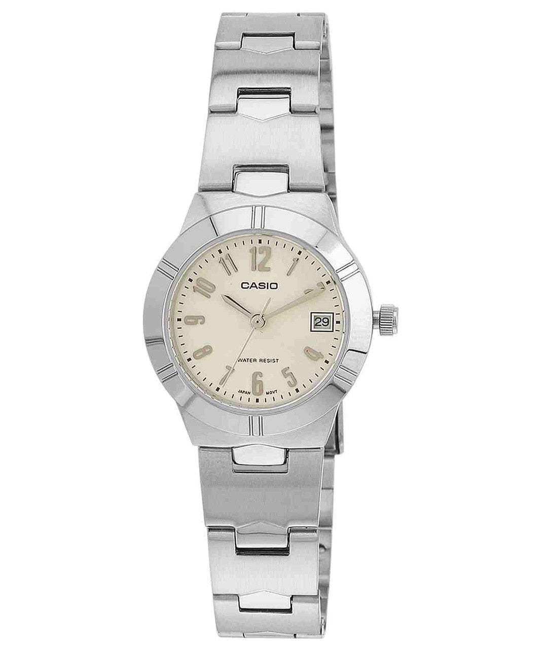 Casio Enticer Analog Quartz White Dial Womens Watch