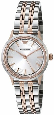 Emporio Armani AR1827 Rose Gold and Silver Elegant Women's Quartz Watch