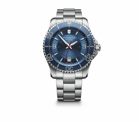 Victorinox Swiss Army Maverick Mechanical Blue Dial Mens Watch