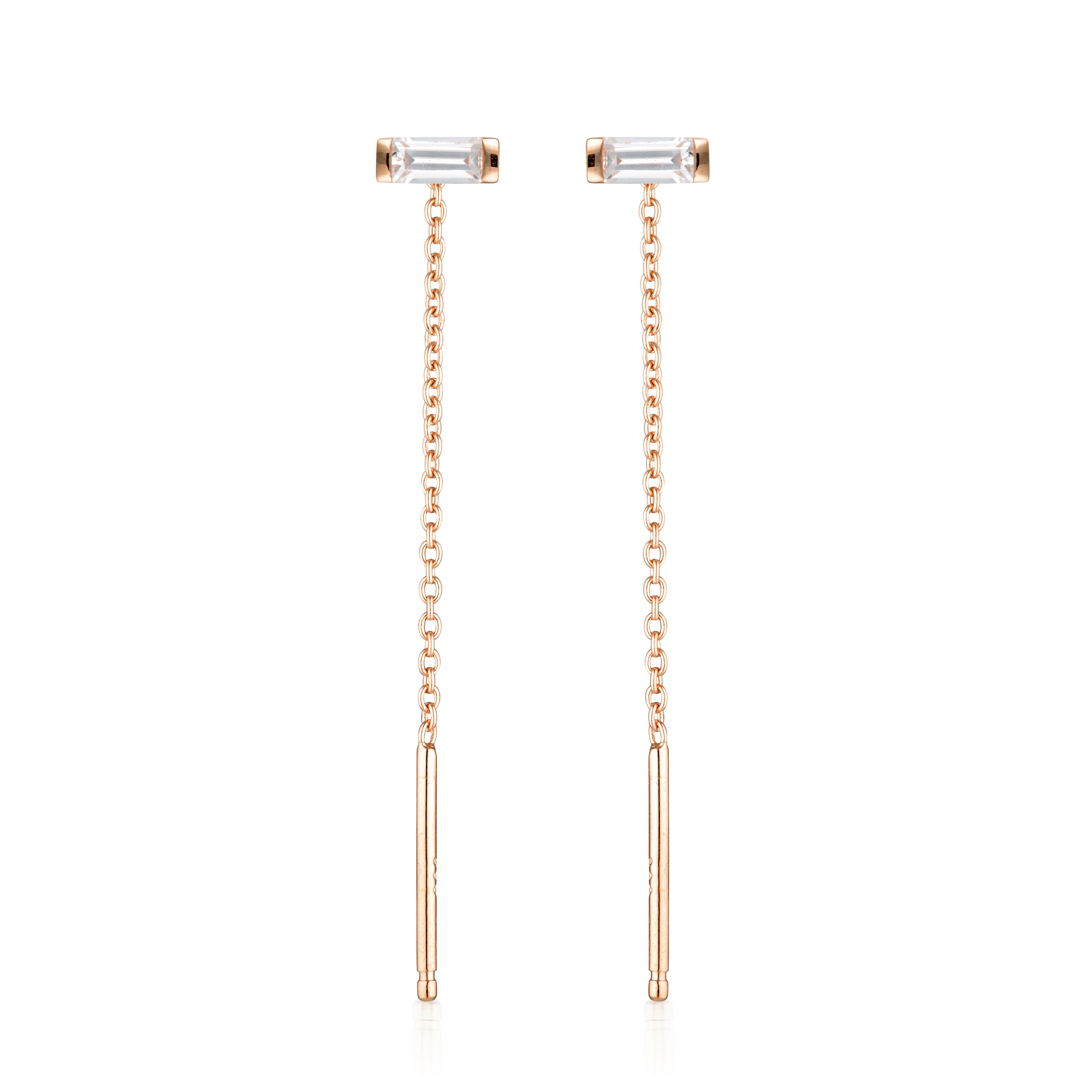 GEORGINI THE LAYERED EDIT TATU EARRING ROSE GOLD