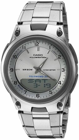 Casio Mens Aw80D-7A Sports Chronograph Alarm 10-Year Battery Databank Watch