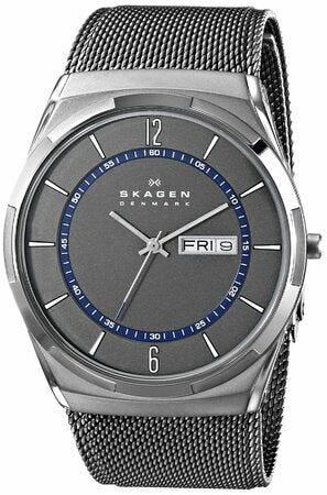 Skagen "Melbye" Grey Titanium With Mesh Strap Mens Watch